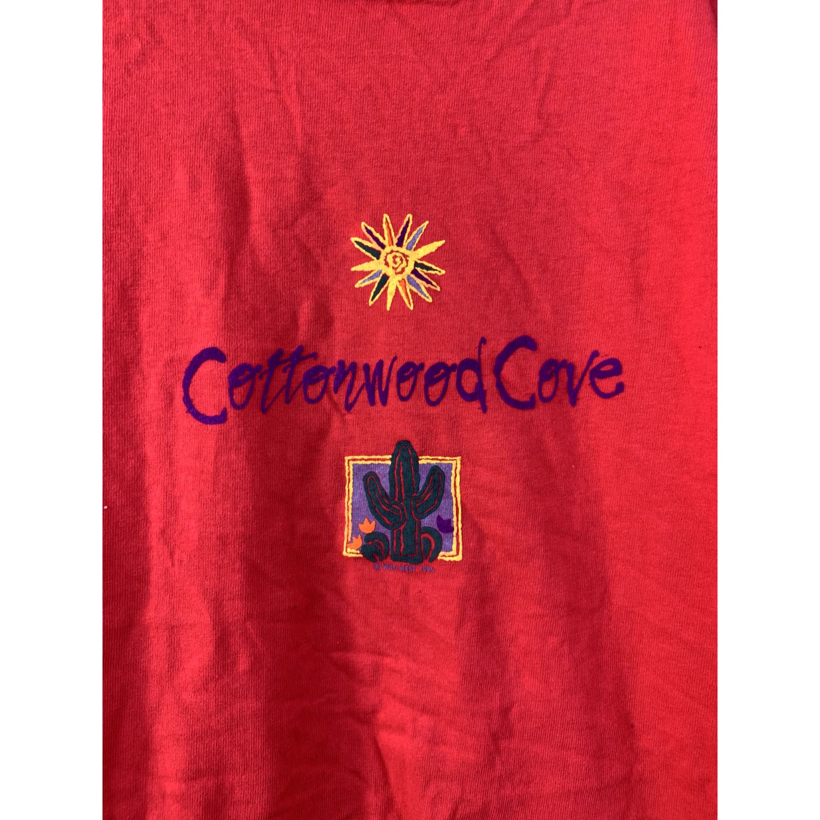 Vintage Vintage Cottonwood Cove Shirt Red Tee Cactus Sun T-Shirt VTG Size US L / EU 52-54 / 3 - 2 Thumbnail
