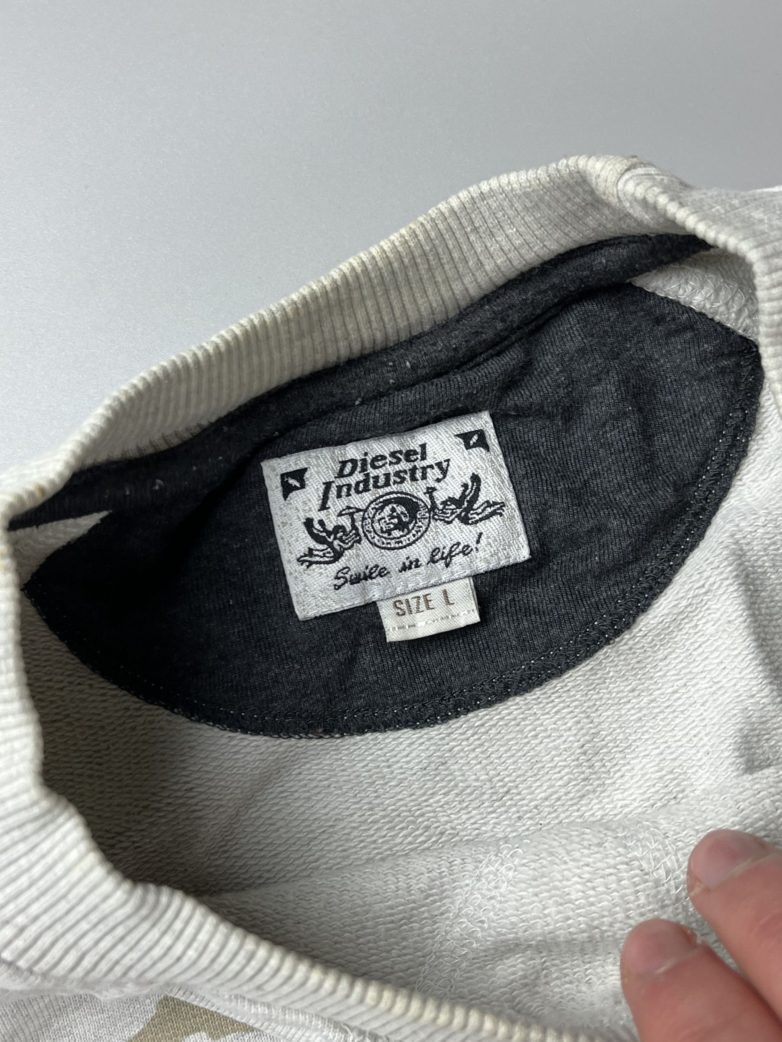 Diesel × Vintage Rare DIESEL Big Logo Vintage Sweatshirt Size US L / EU 52-54 / 3 - 2 Thumbnail