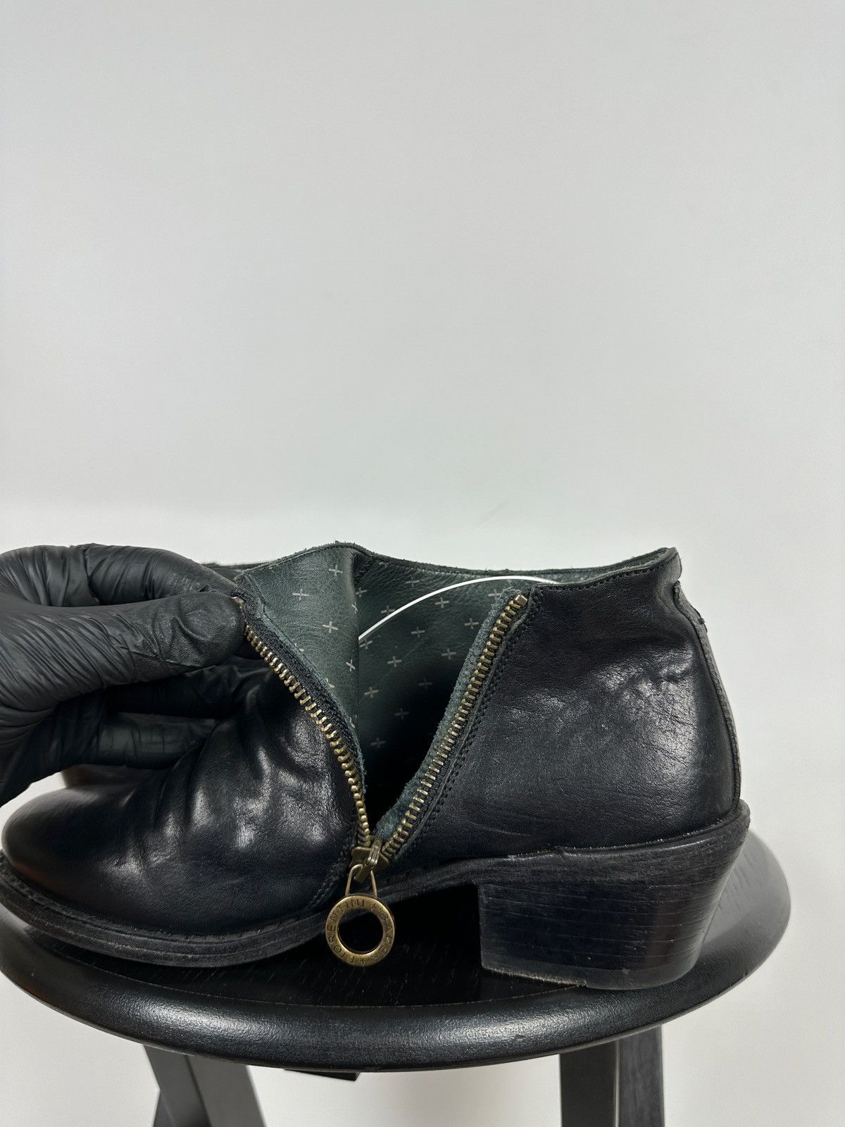 Fiorentini + Baker Fiorentini + Baker Black Leather Zip Ankle Boots Size US 8 / IT 38 - 20 Thumbnail