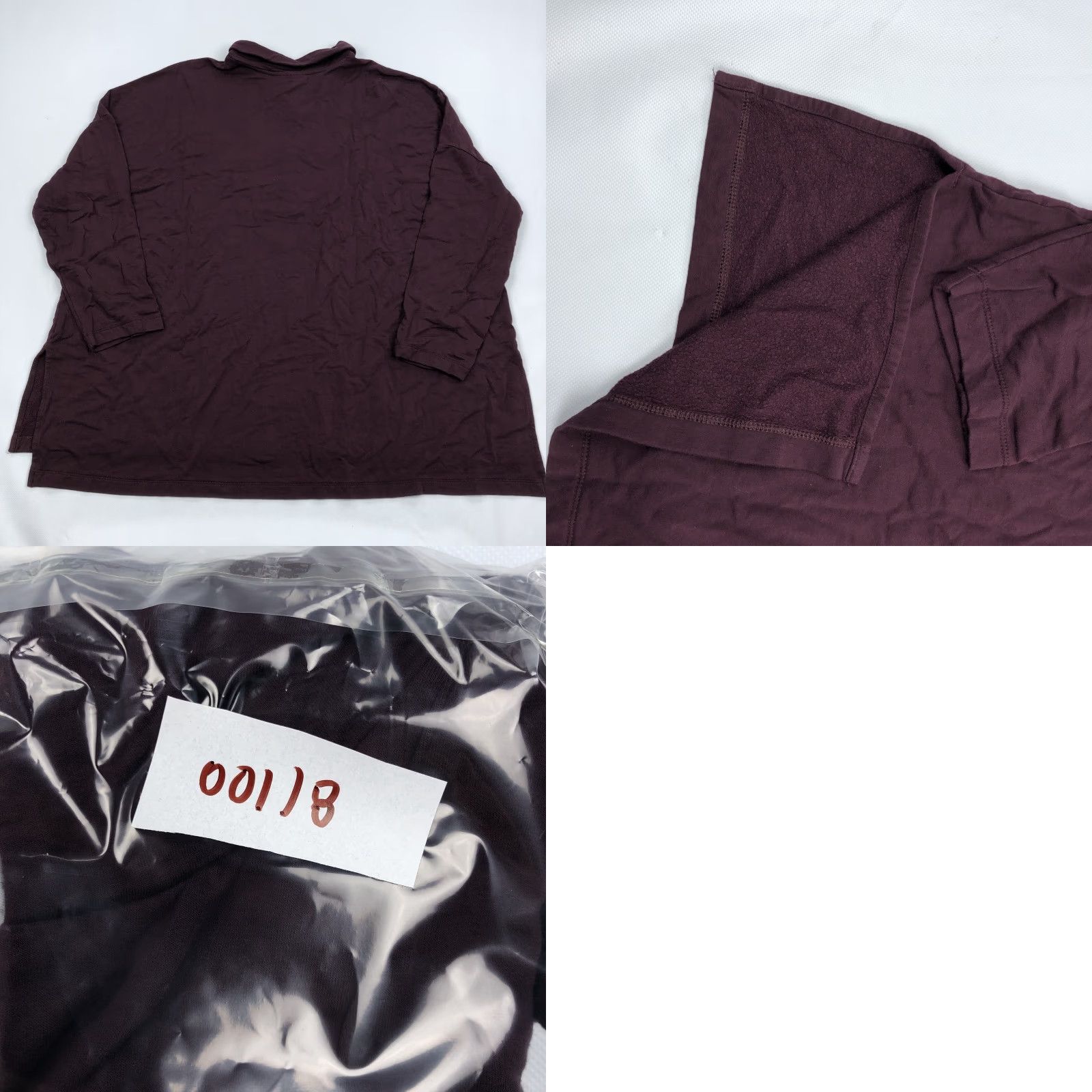 Vintage VINTAGE Pure Jill Tranquility Fleece Button Collar Tunic Top Women's 3X Burgundy Size XXL / US 16-18 / IT 52-54 - 8 Thumbnail