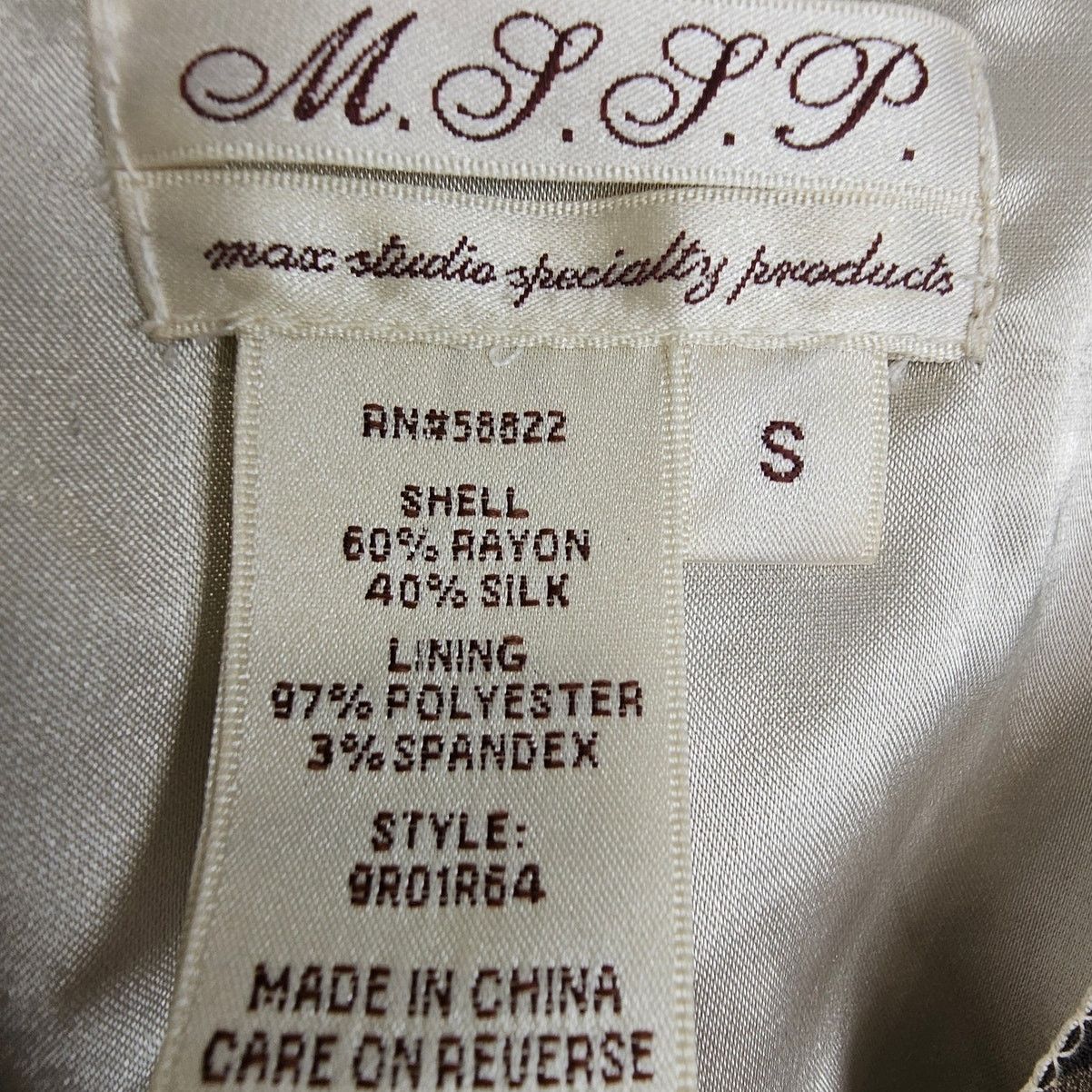 MAX&Co. Max Studio Specialty Products Women Y2K Silk Babydoll Dress Size S / US 4 / IT 40 - 6 Thumbnail