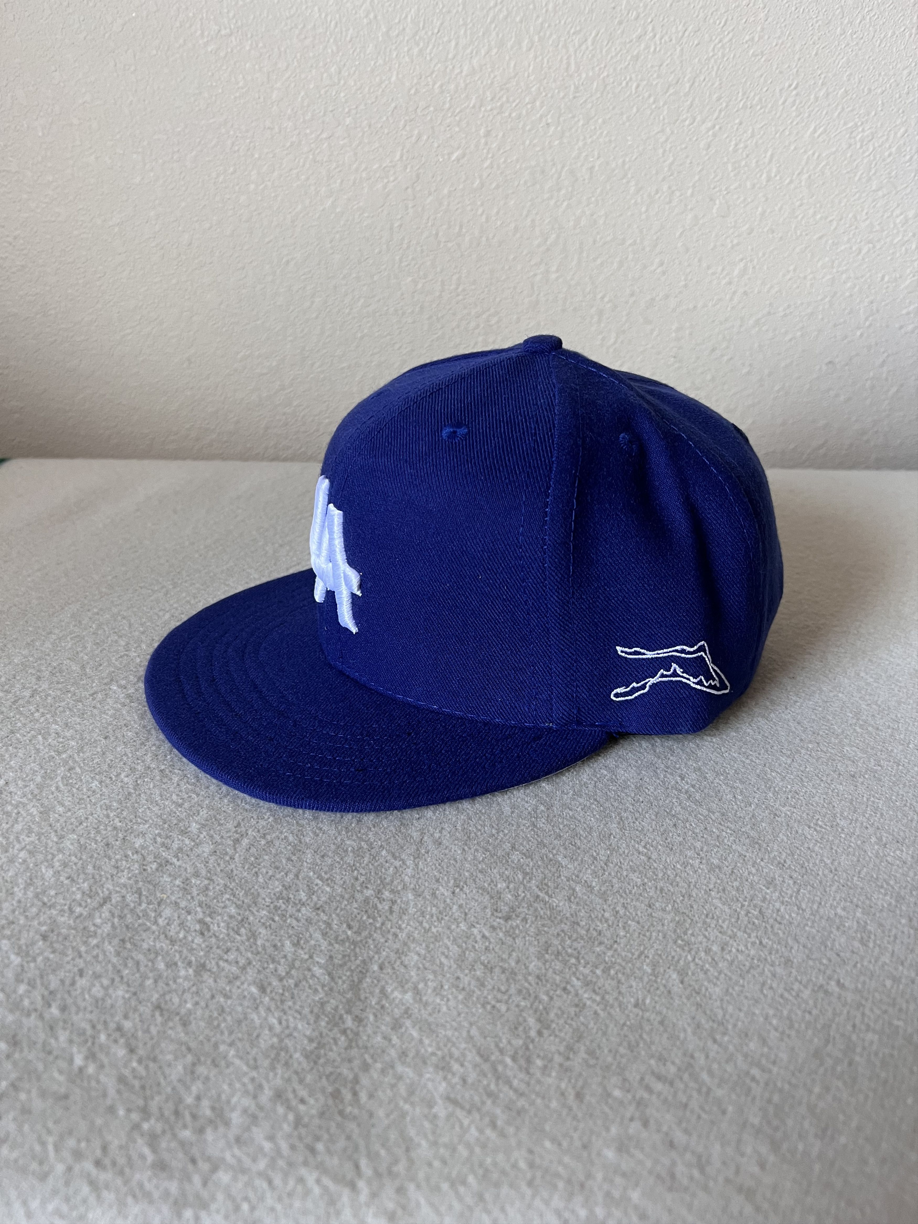 Akimbo Club Akimbo Club Tyrrell Winston LA Noodle Snapback Hat in Blue Size ONE SIZE - 2 Thumbnail