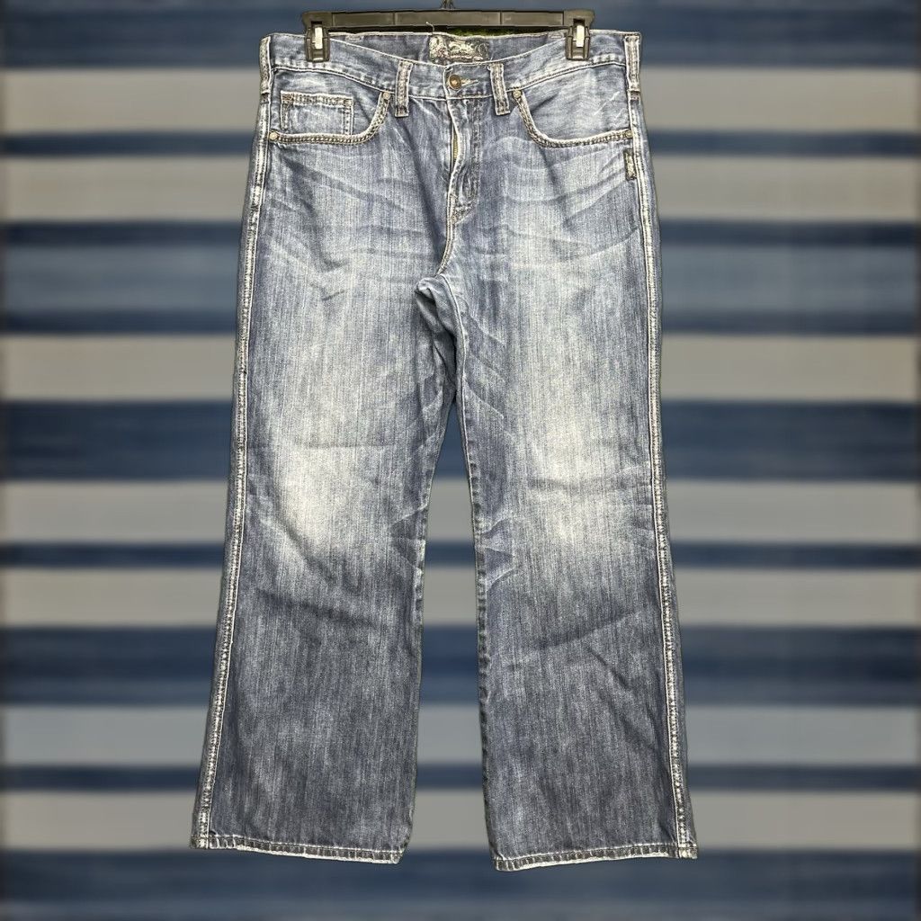 VINTAGE Silver Jeans Mens Jeans Bootcut 34x29 Medium Wash Blue