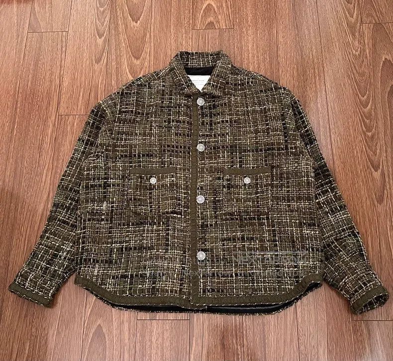 READYMADE Ready Made TWEED SHIRT JACKET, Chanel Style Woven Jacket C Size US L / EU 52-54 / 3 - 1 Thumbnail