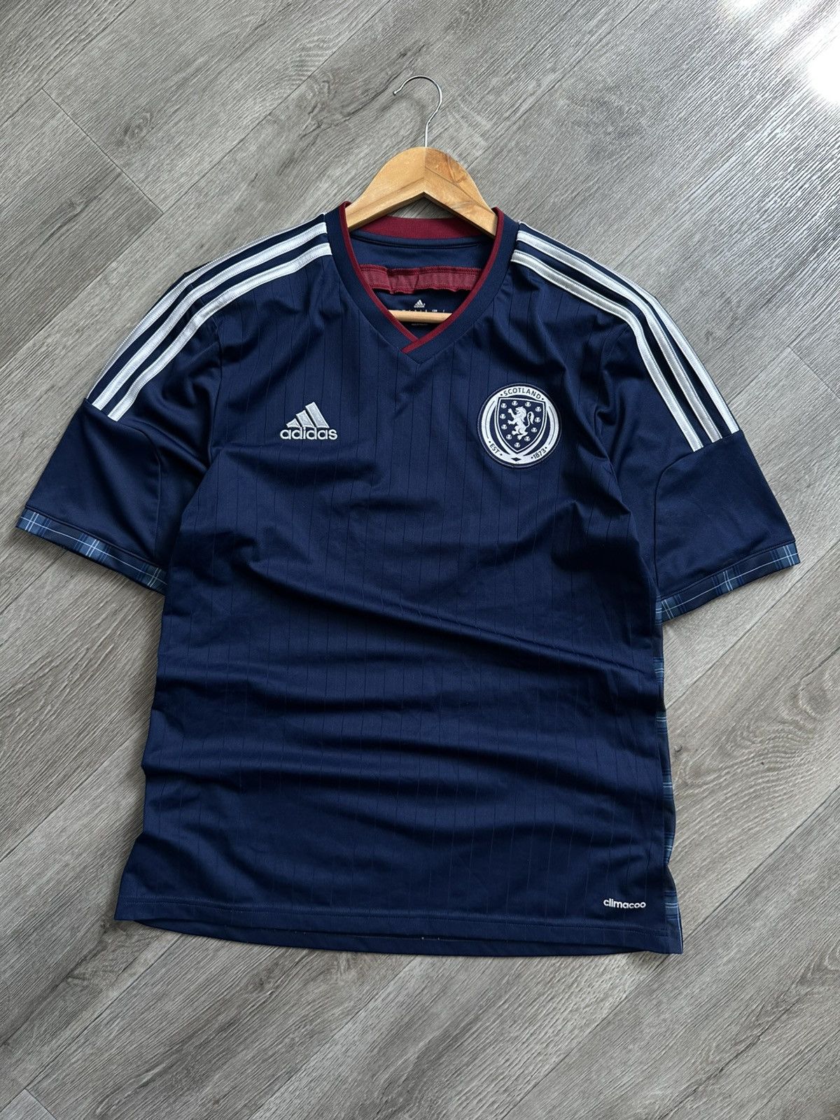 Adidas 🫧ADIDAS SCOTLAND 14-15ss Home Football Soccer Jersey M Size US M / EU 48-50 / 2 - 1 Thumbnail