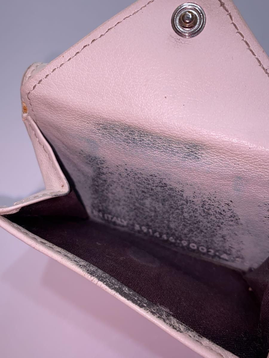 Balenciaga Balenciaga Sheep Leather Tri-Fold Wallet White Size ONE SIZE - 6 Thumbnail