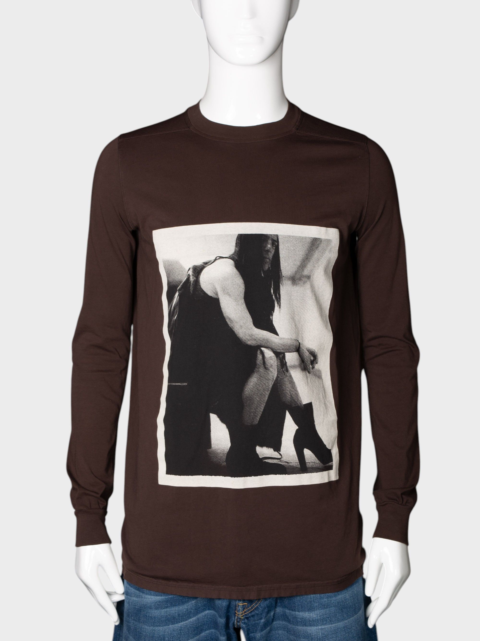 Rick Owens Drkshdw Rick Owens DRKSHDW - A/W 2019 - portrait long-sleeve t-shirt Size US XL / EU 56 / 4 - 3 Thumbnail