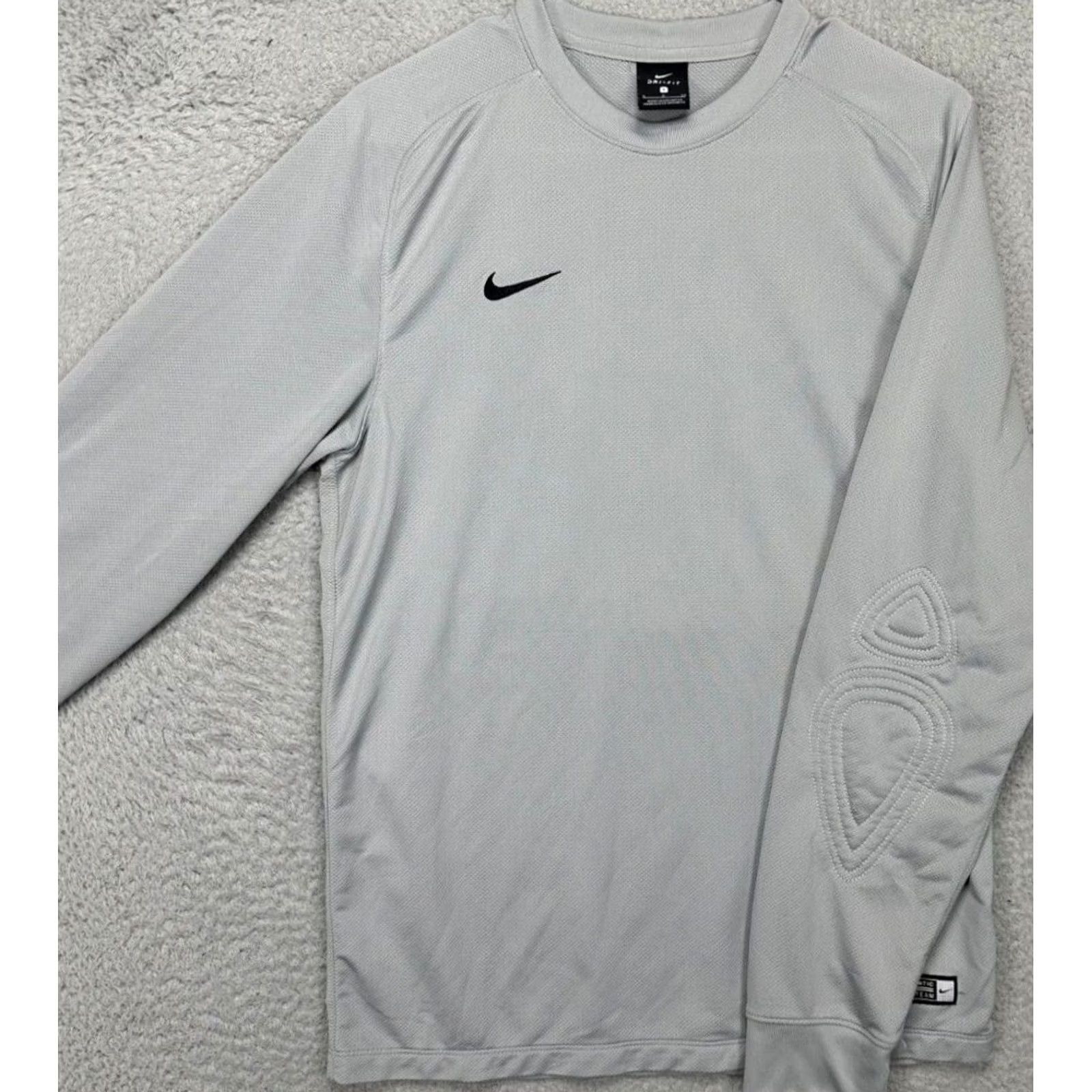Nike Nike Dri-Fit Sweatshirt Pullover Crew Neck Mens Small Gray Soccer Goalie Size US S / EU 44-46 / 1 - 4 Thumbnail
