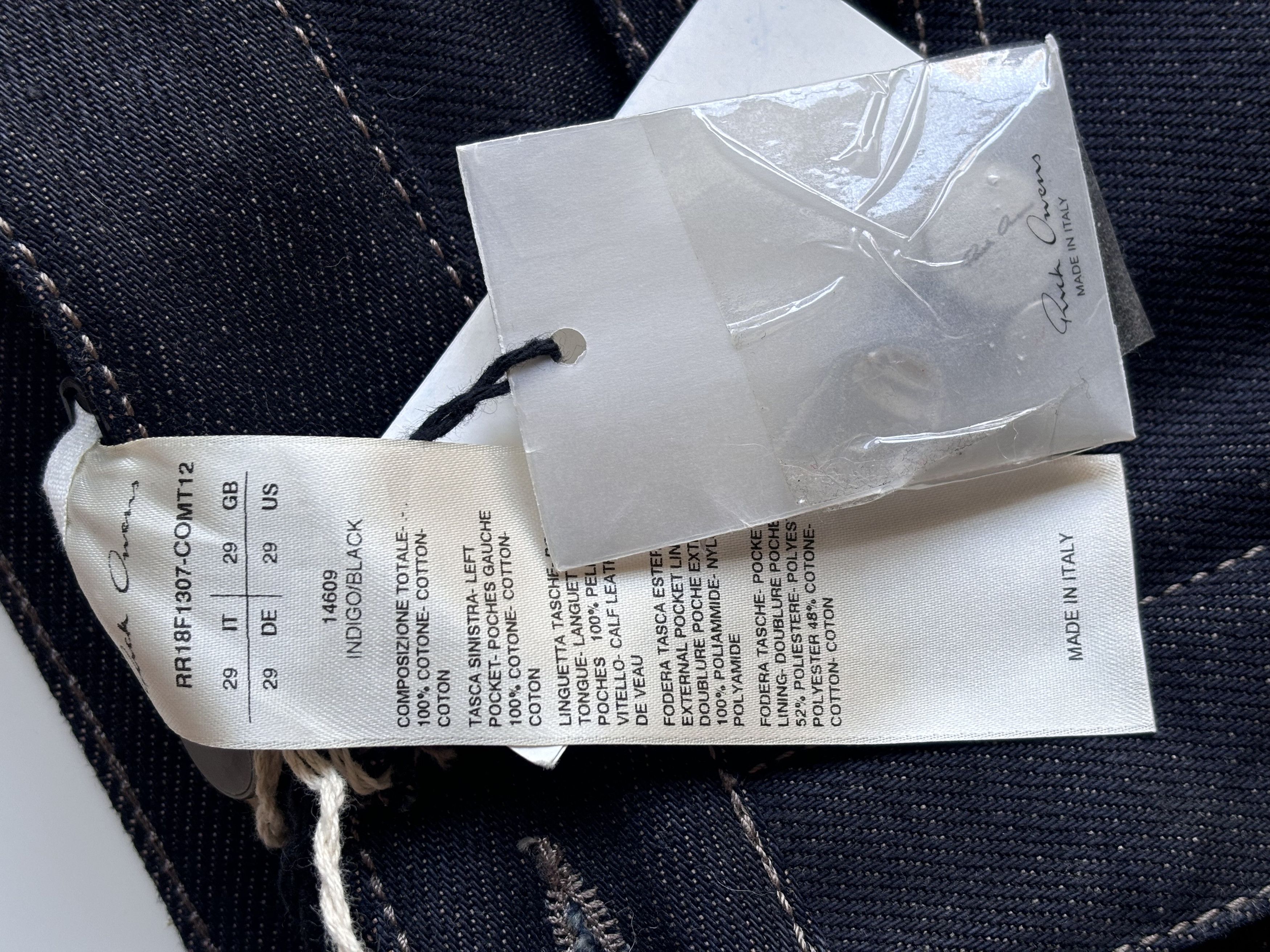 Rick Owens FW18 SISYPHUS runway denim cargo skirt — NWT Size US 29 - 3 Thumbnail