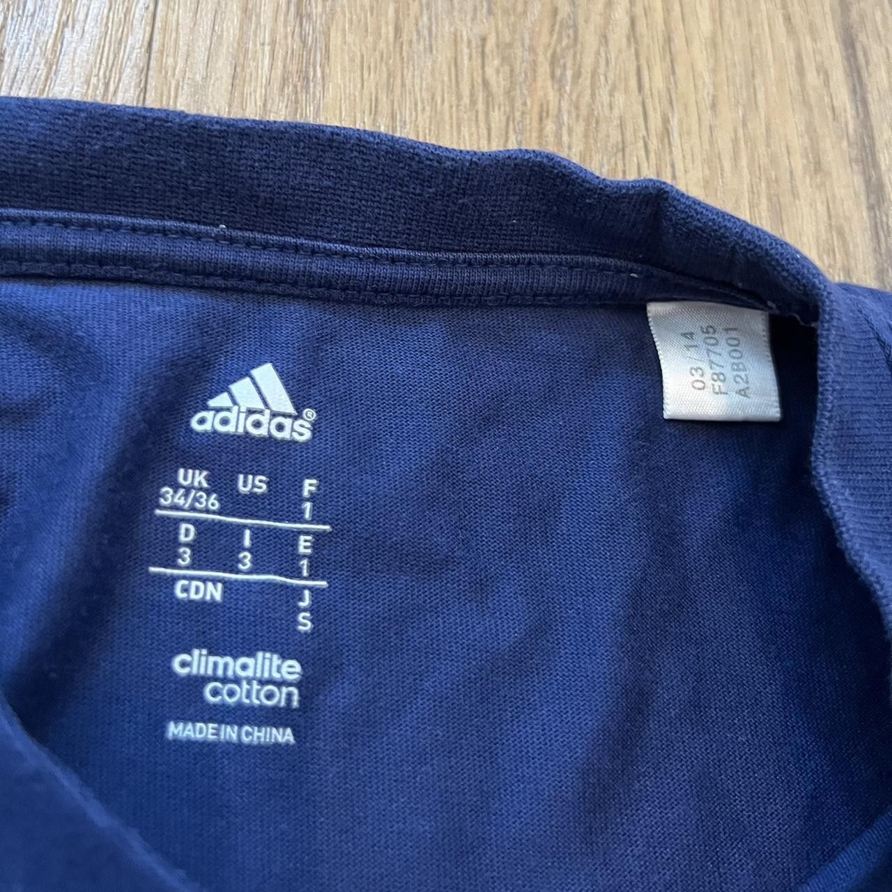 Adidas Adidas France National Team navy and white graphic t shirt Grailed