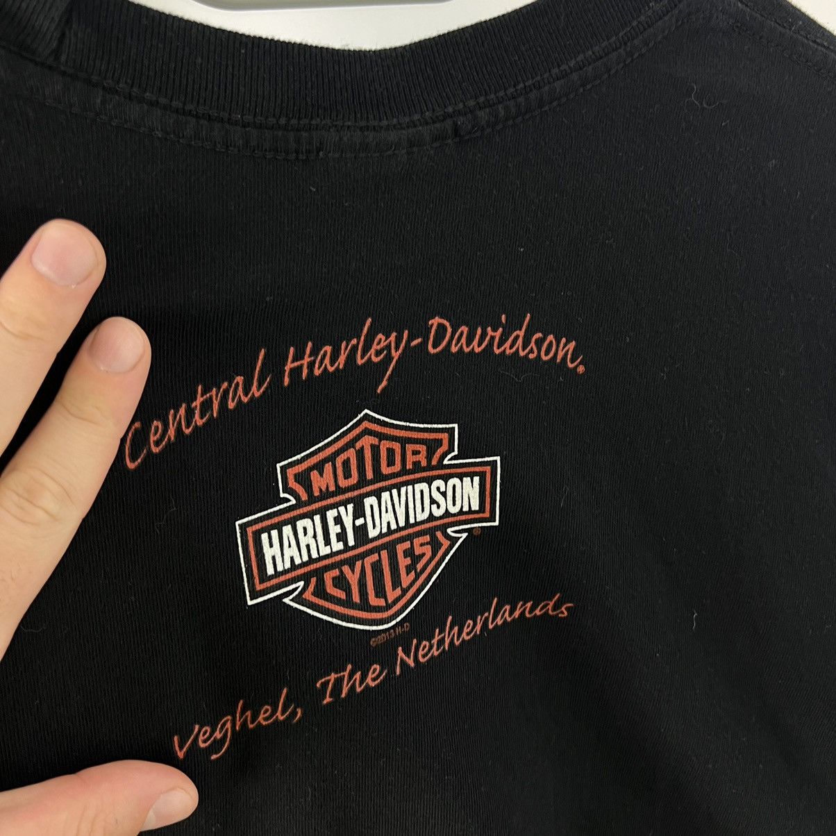 Harley Davidson Vintage Y2K Harley-Davidson Big Logo Biker T-Shirt 90s Size US L / EU 52-54 / 3 - 5 Thumbnail