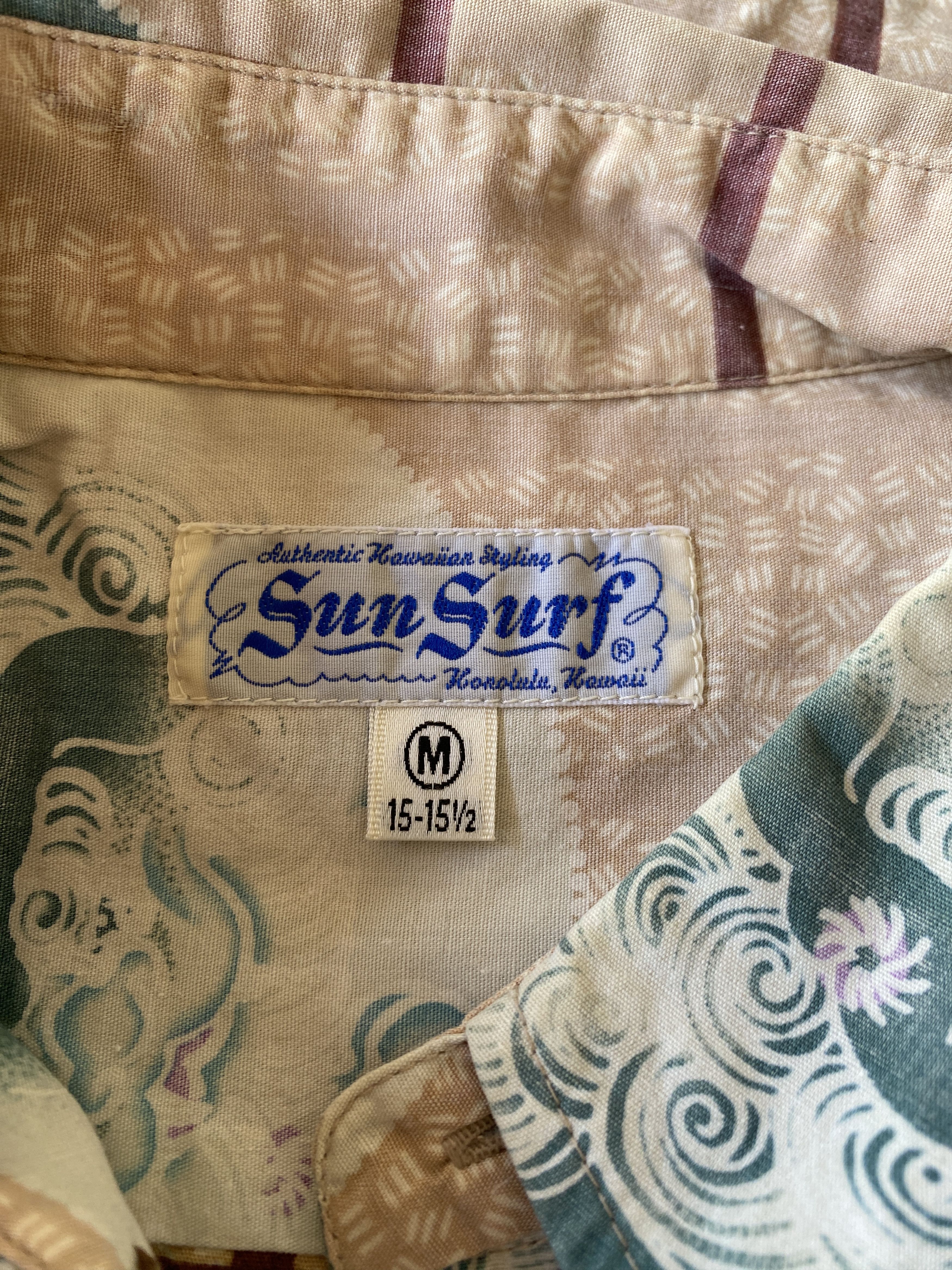 Sun Surf THE GREAT WAVE KANAGAWA BY SUN SURF HAWAII SHIRT Size US M / EU 48-50 / 2 - 9 Thumbnail