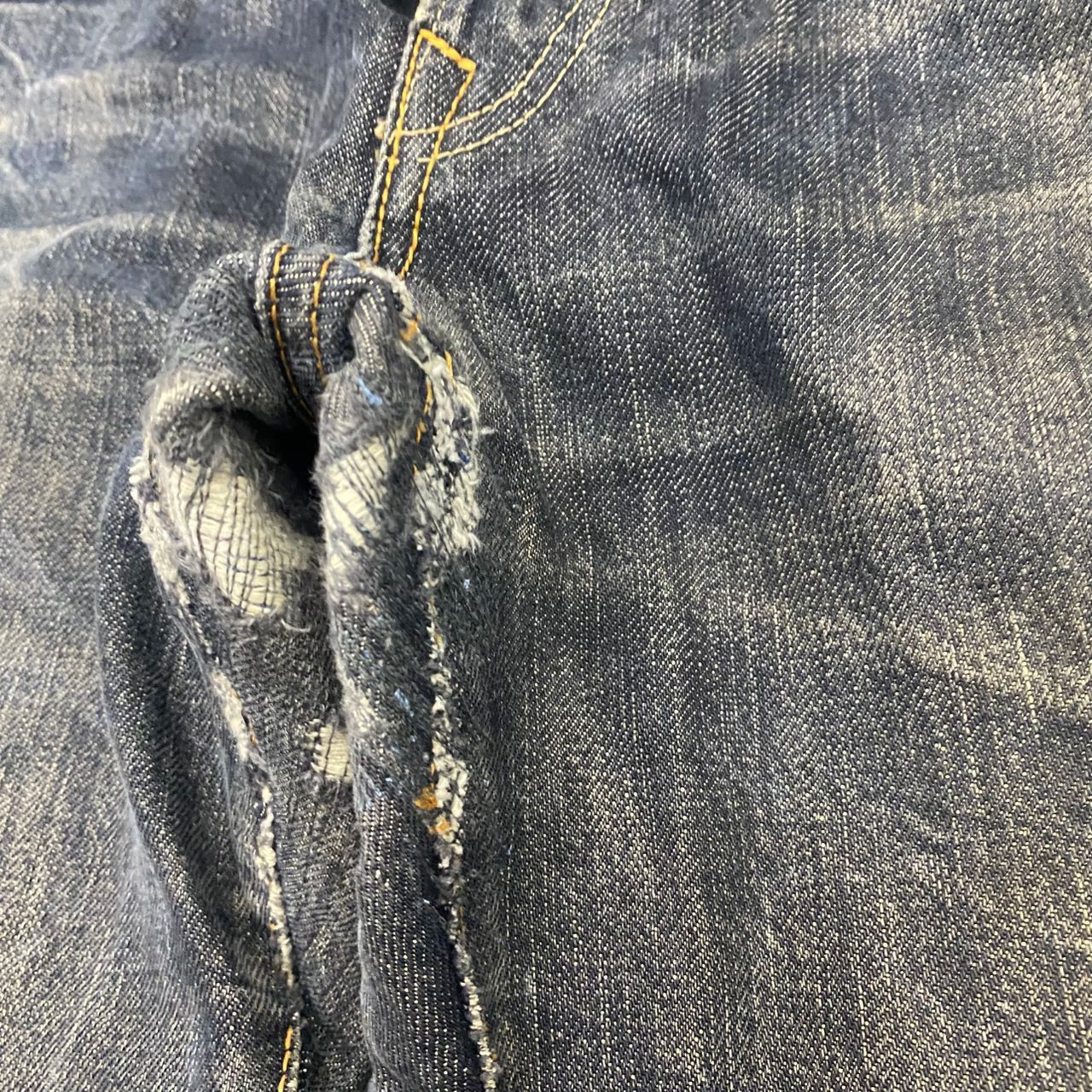 45rpm 💥Best Offer💥Vintage 45 RPM Distressed Denim Size US 29 - 13 Thumbnail