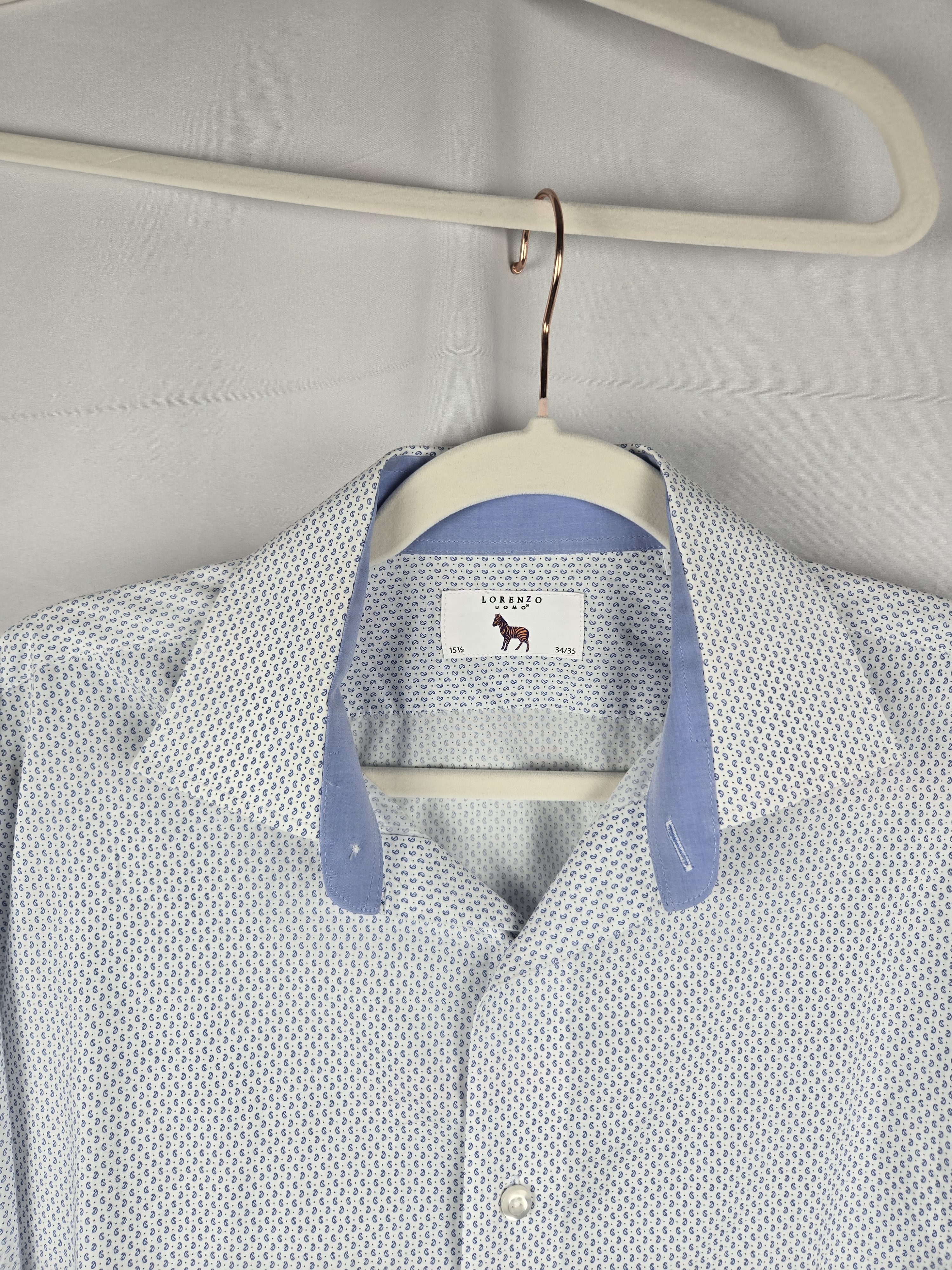 Lorenzo Uomo Lorenzo Uomo stylish micro-pattern long sleeve shirt Size US L / EU 52-54 / 3 - 3 Thumbnail