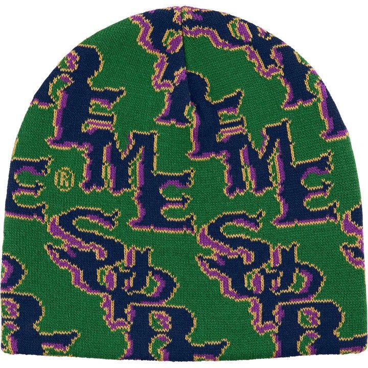 Supreme Supreme Slanted Gothic Outline Beanie (Art Dealer) Green Size ONE SIZE - 4 Thumbnail