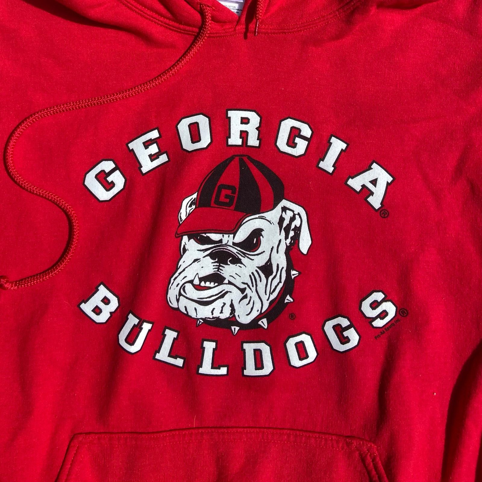 Gildan Georgia Bulldogs NCAA Hoodie Pullover Sweatshirt Mens L Red Size US L / EU 52-54 / 3 - 3 Thumbnail