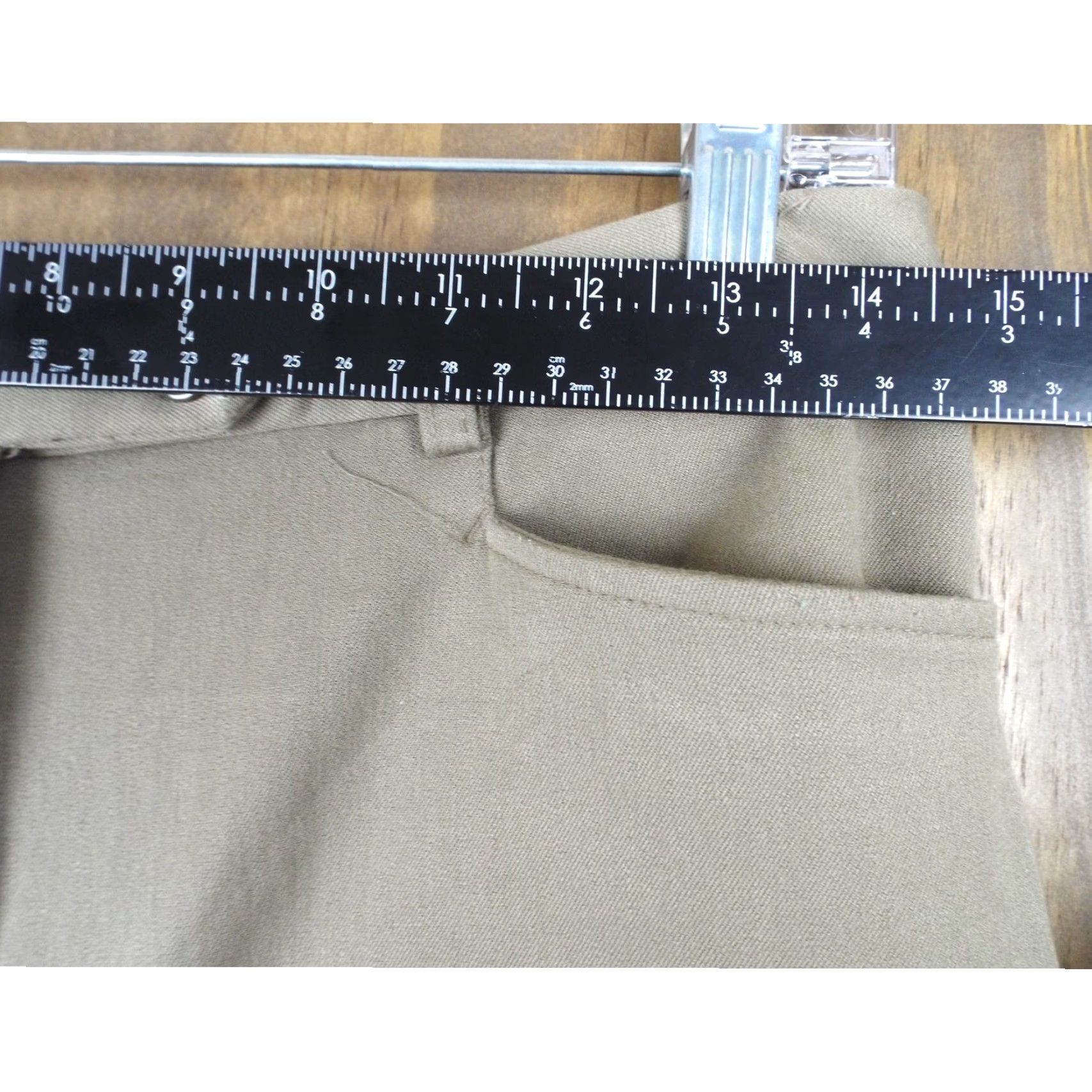 Talbots VINTAGE Talbots Womens Pants Brown Straight Leg High Rise Stretch 8 Size 29" - 4 Thumbnail