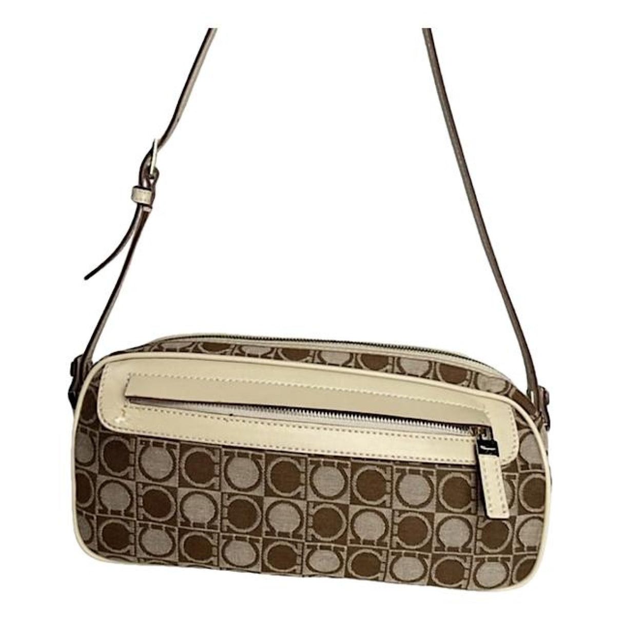 Salvatore Ferragamo Beige Polyester Handbag Size ONE SIZE - 1 Thumbnail