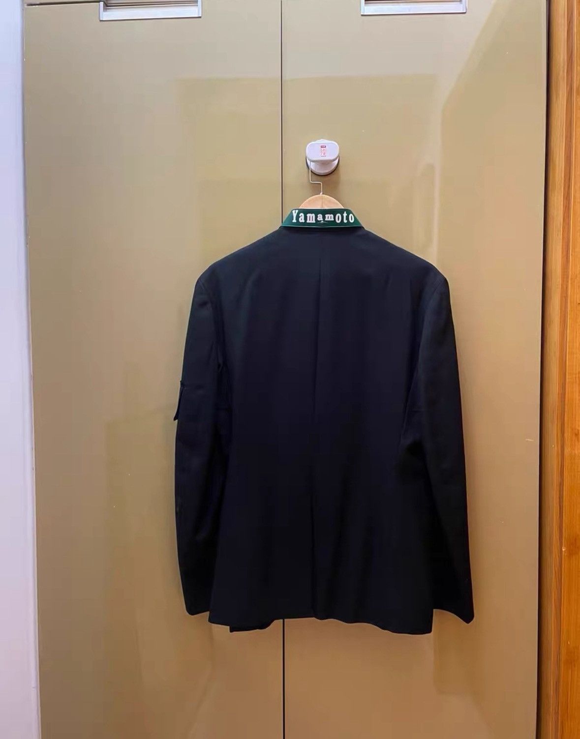 Yohji Yamamoto Yohji Yamamoto Pour Homme 08AW Leather Logo Neck Jacket-250 Size US M / EU 48-50 / 2 - 2 Thumbnail