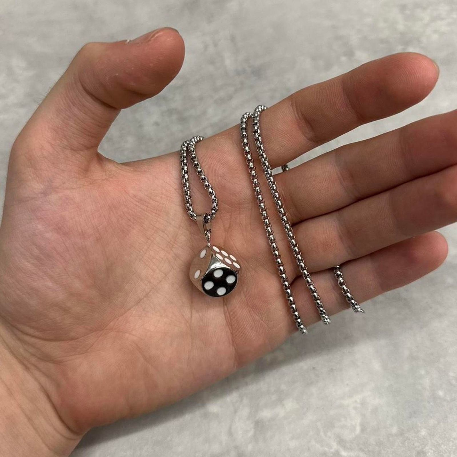 Other Y2k white and silver dice Size ONE SIZE - 2 Thumbnail