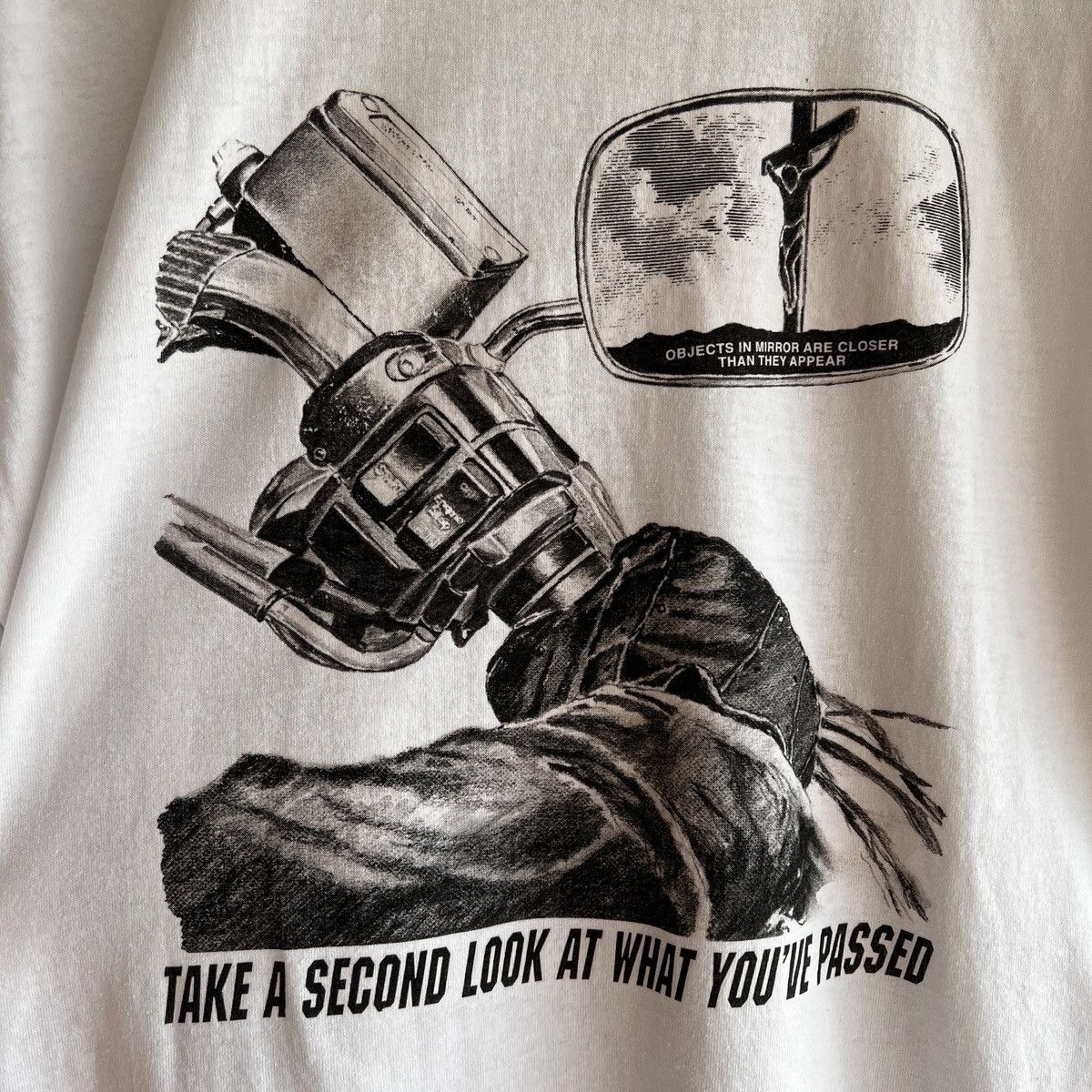 Fruit Of The Loom VTG ‘90s Statement “Father Forgive Them” Jesus Art Tee Shirt Size US L / EU 52-54 / 3 - 12 Thumbnail