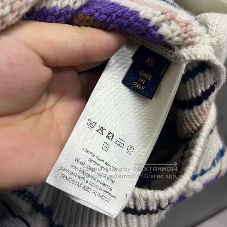 Louis Vuitton Louis Vuitton 26 New Striped Cabin Zip Closure Cardigan sw Size US XS / EU 42 / 0 - 4 Thumbnail