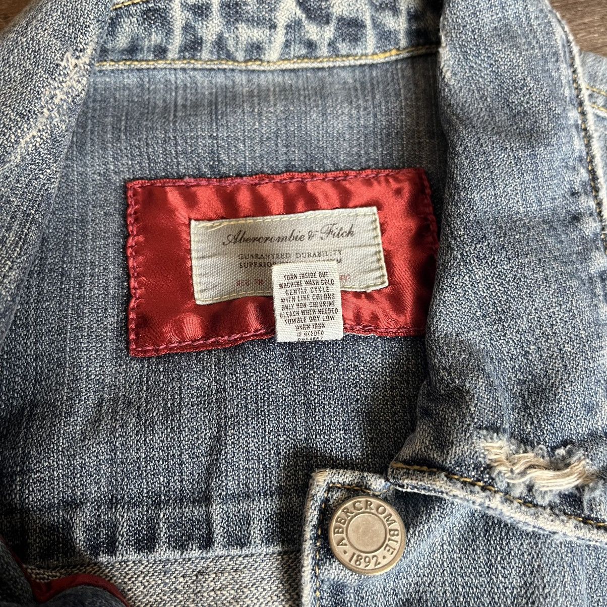 Abercrombie & Fitch Vintage 2000s Abercrombie & Fitch Denim Trucker Jean Jacket Size L / US 10 / IT 46 - 6 Thumbnail