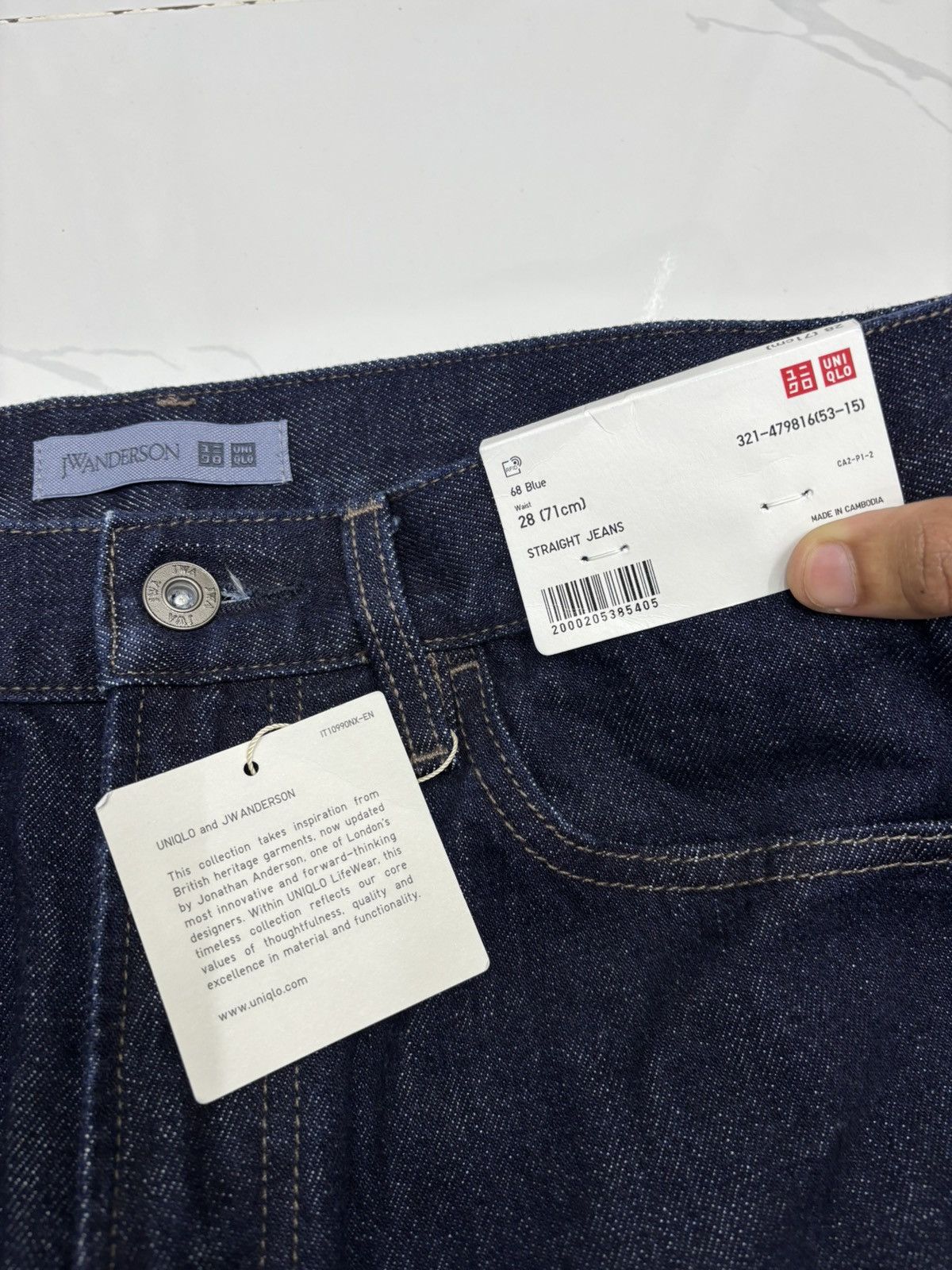 JW Anderson JW ANDERSON WIDE FIT STRAIGHT JEANS BLUE JEANS X UNIQLO Size US 30 / EU 46 - 13 Thumbnail
