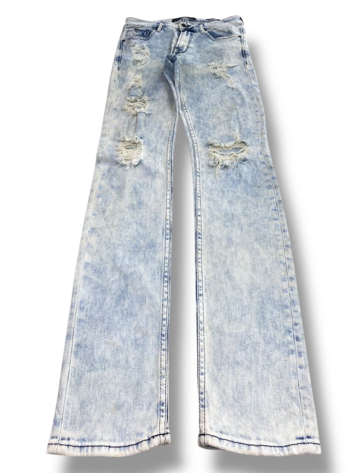 Guess Guess Blue Acid Wash Style Skinny Jeans Size US 30 / EU 46 - 1 Thumbnail