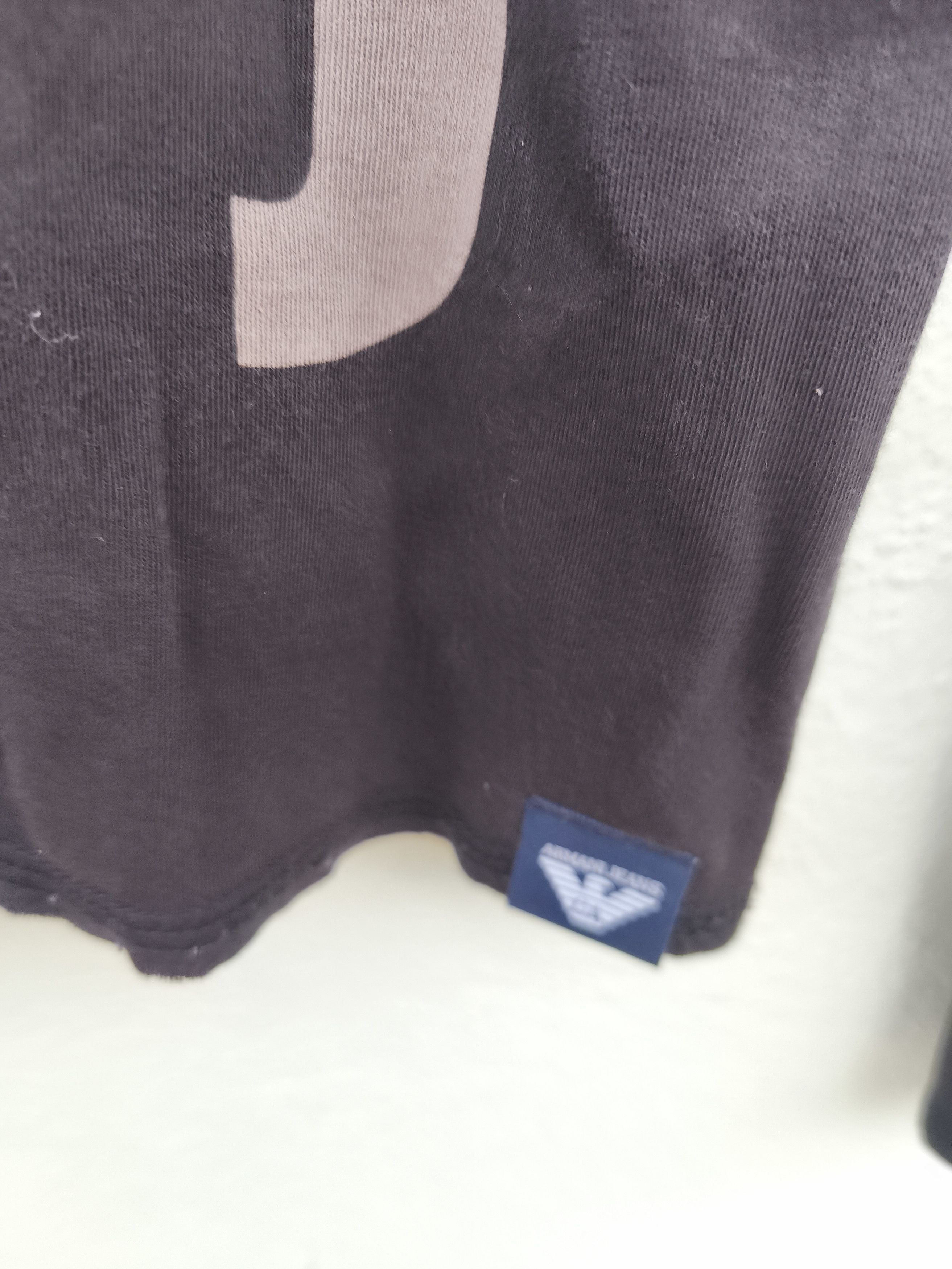 Armani Armani Jeans t shirt long sleeve distressed design luxury Size US M / EU 48-50 / 2 - 7 Thumbnail