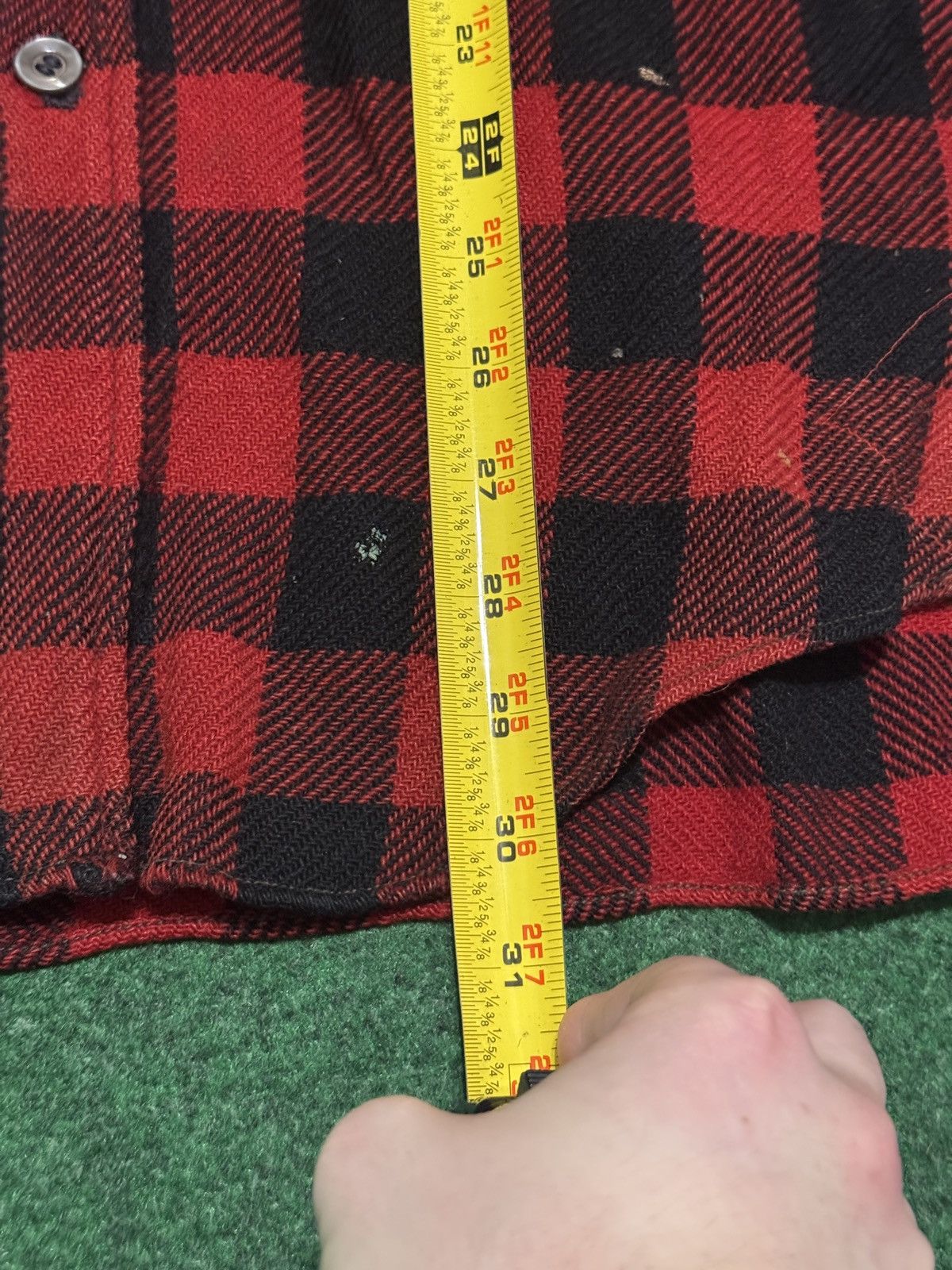 Woolrich Woolen Mills Vintage 40s Woolrich Cat Eye XL Patchwork Distressed Flannel Size US XL / EU 56 / 4 - 7 Thumbnail