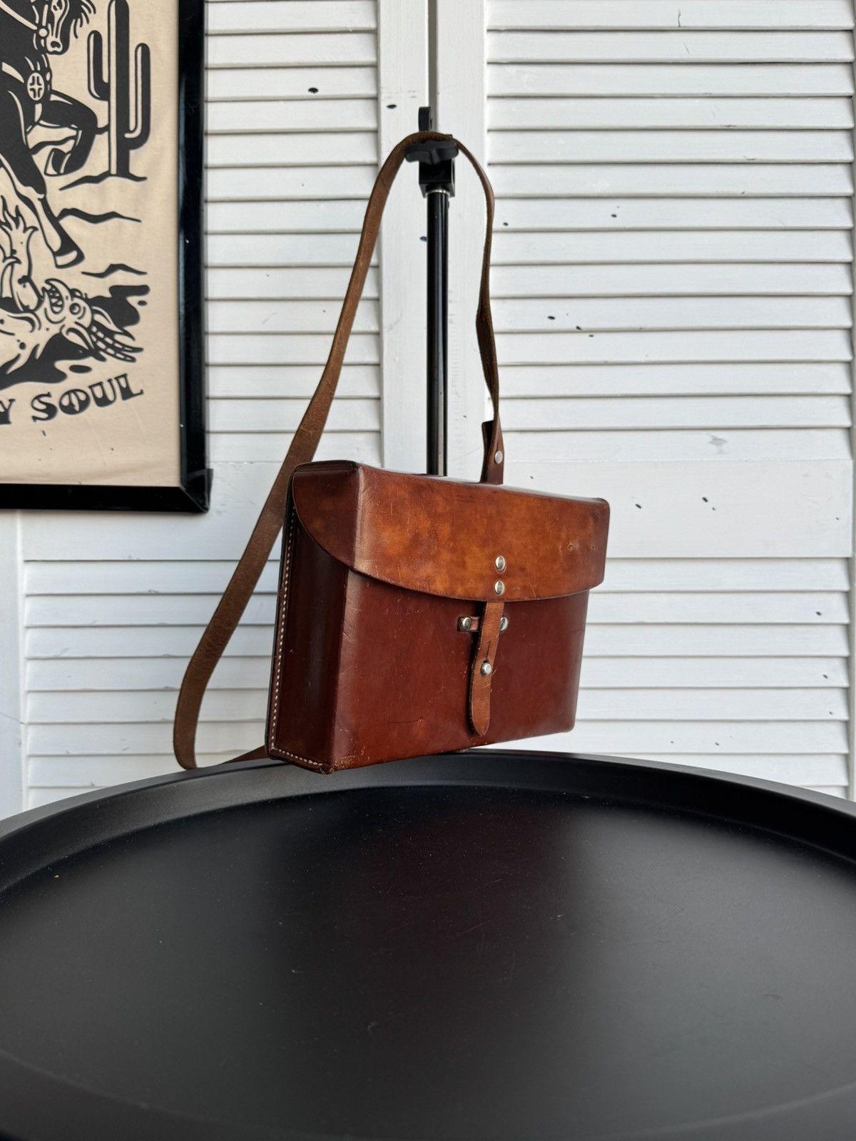 Vintage Vintage Swiss Army Leather Satchel Handcrafted Bag 1977 Size ONE SIZE - 1 Thumbnail