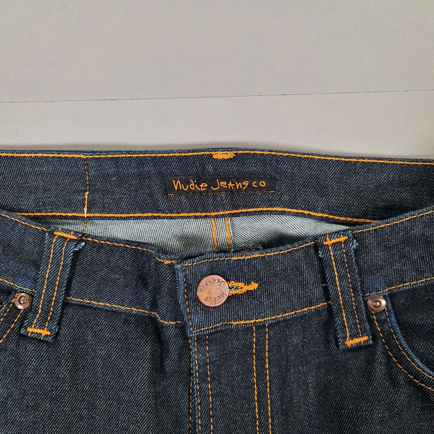 Denime Nudie Jeans Blue Slim Stretch Denim Zip Fly W32 L32 Skinny Men Regular Size 32 5-Pocket Design Clothing Mens Size US 32 / EU 48 - 3 Thumbnail
