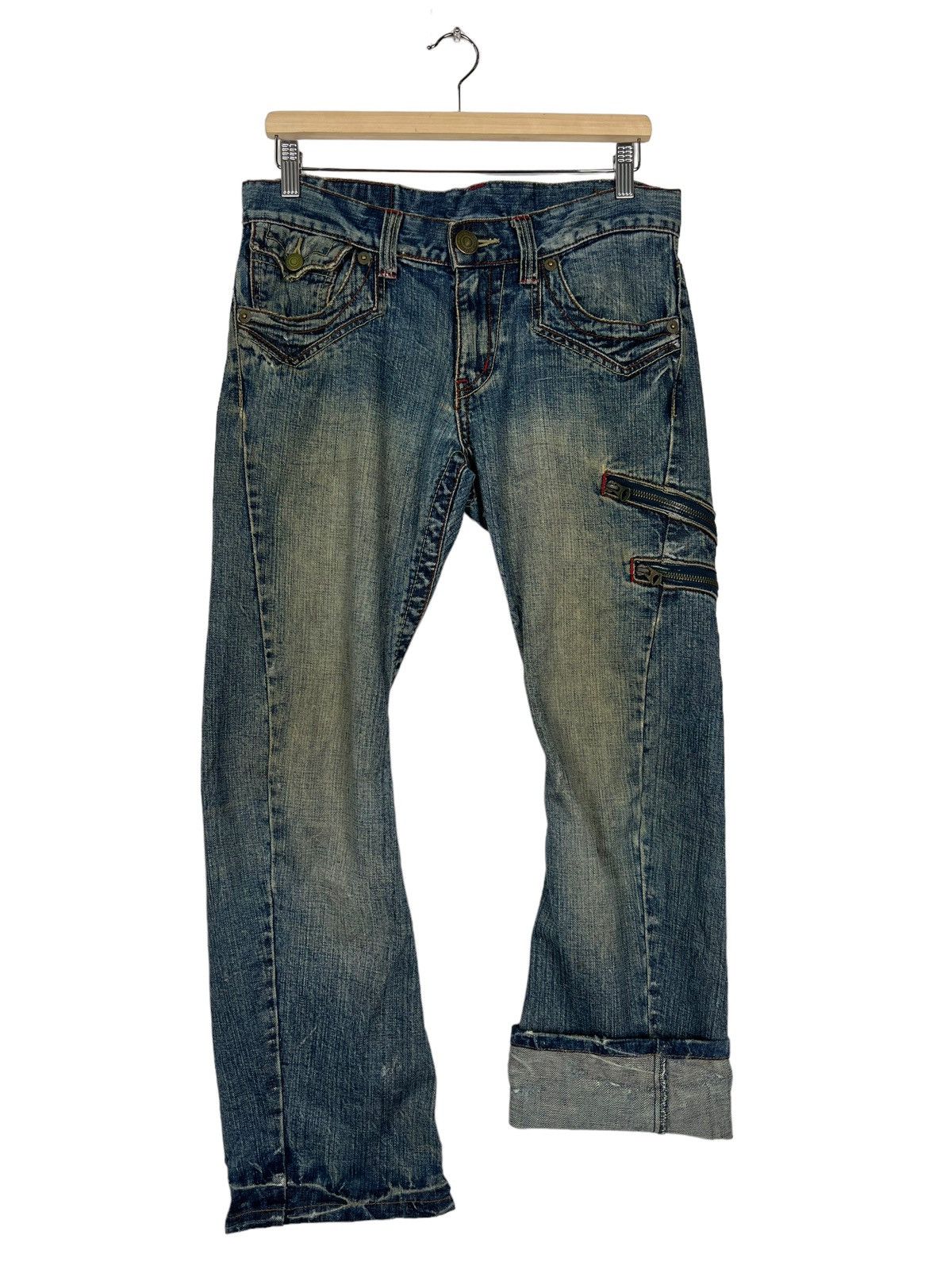 Japanese Brand 🔥 FLARE RATTLETRAP DYED ZIPPER Size US 33 - 9 Thumbnail