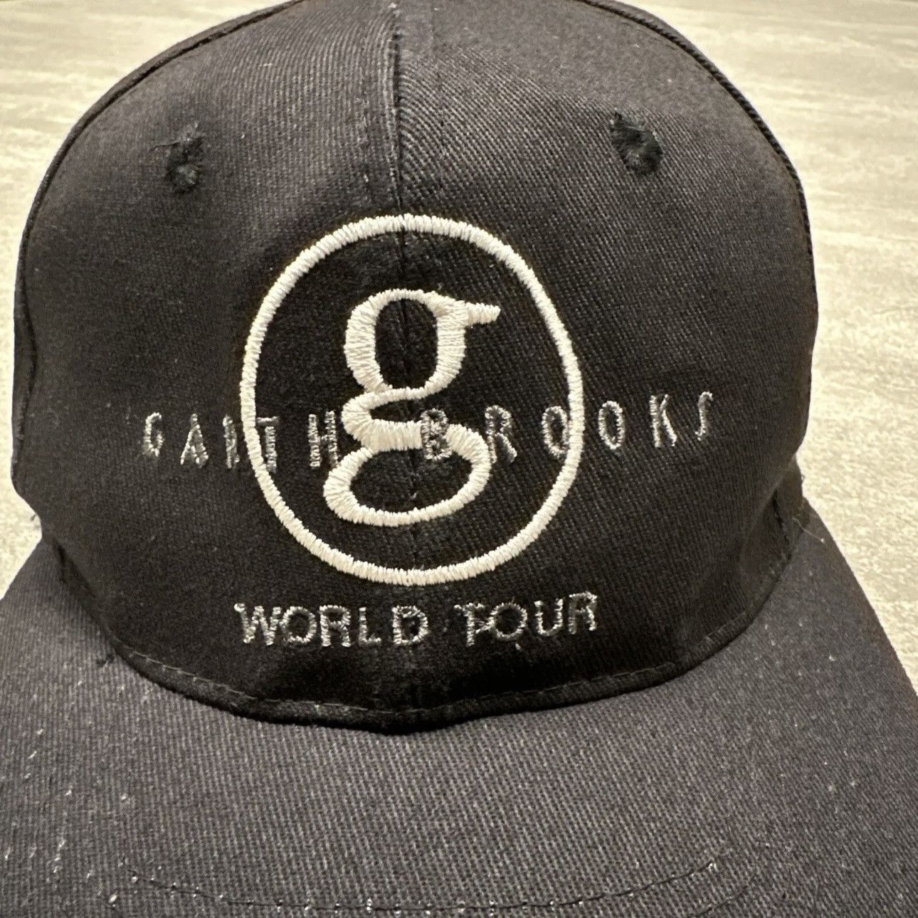 Band Tees × Vintage Vtg 90's Garth Brooks World Tour Snapback Hat Big 615 Radio Size ONE SIZE - 2 Thumbnail