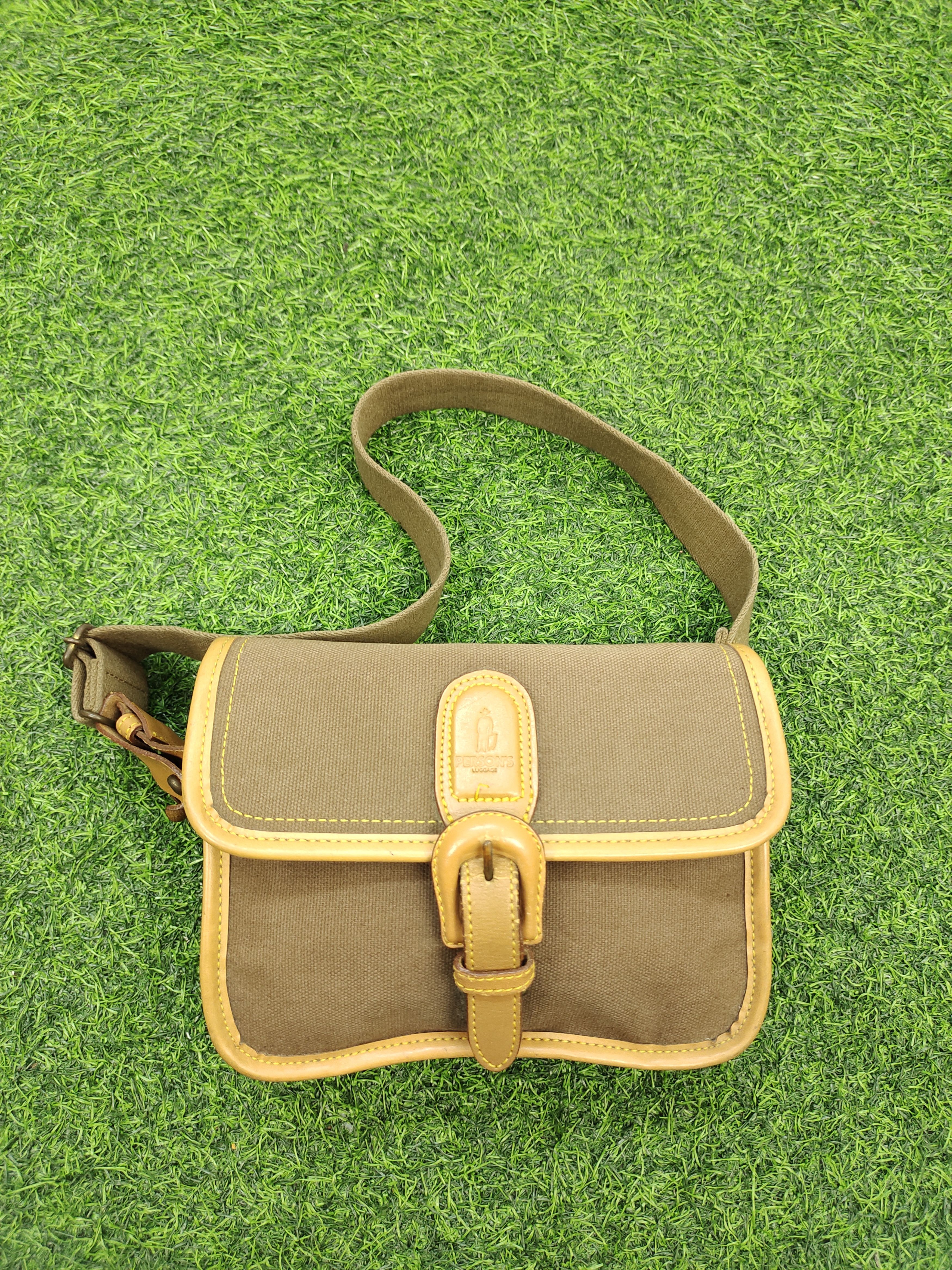 PERSON'S Vintage Persons Japan Canvas Cotton Shoulder Bag Size ONE SIZE - 3 Thumbnail