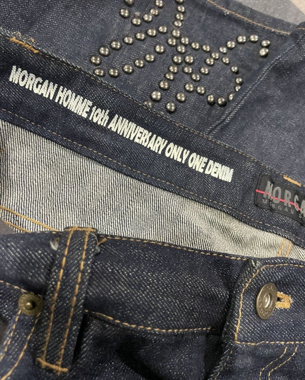 Designer Morgan Homme Jeans Size US 34 / EU 50 - 20 Thumbnail