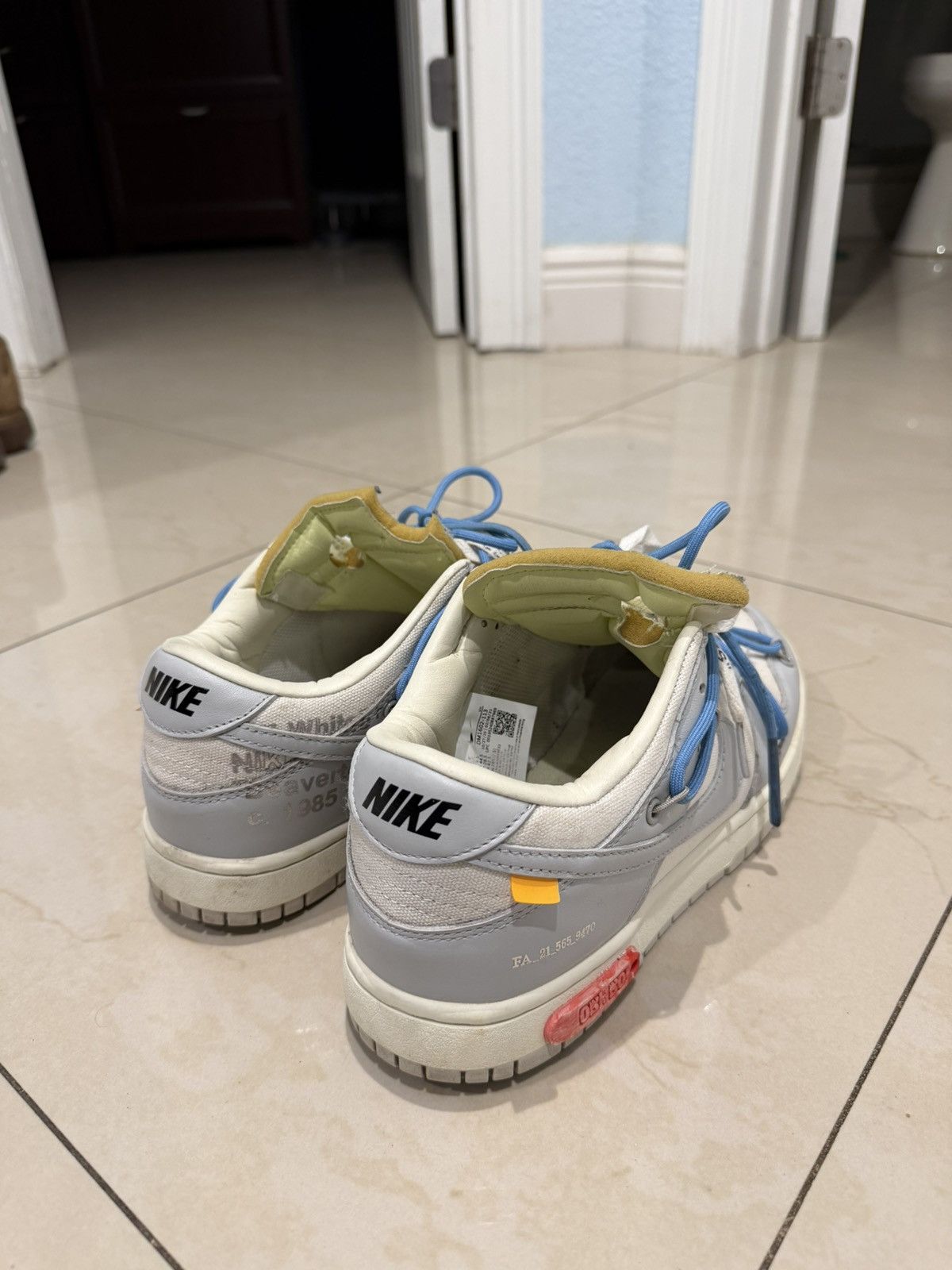 Nike × Off-White Nike Dunk Low Off-White “The 50” – Lot 5 of 50 Size US 10.5 / EU 43-44 - 4 Thumbnail
