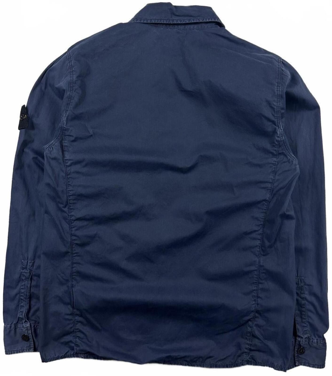 Stone Island Stone Island Zip Up Overshirt Blue Medium Size US M / EU 48-50 / 2 - 4 Thumbnail