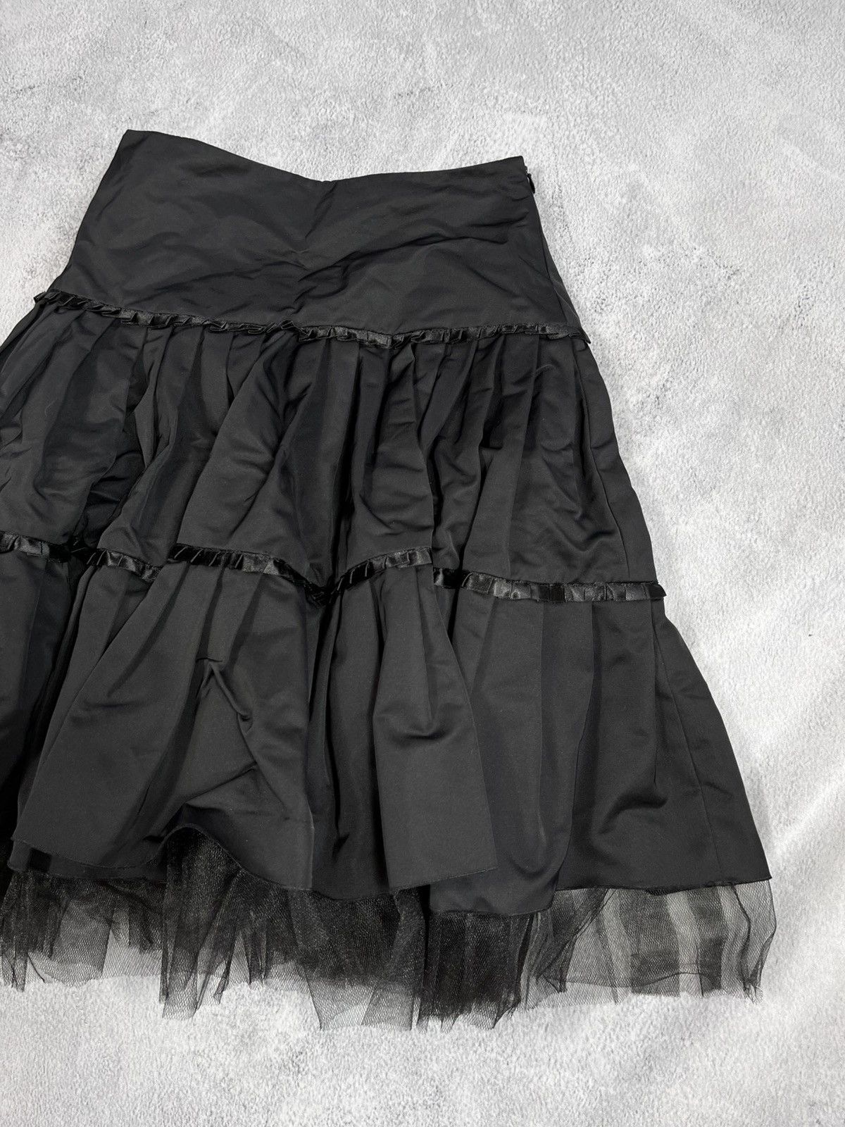 Vintage Vintage mesh lush midi skirt opium style avant garde Size 27" / US 4 / IT 40 - 3 Thumbnail