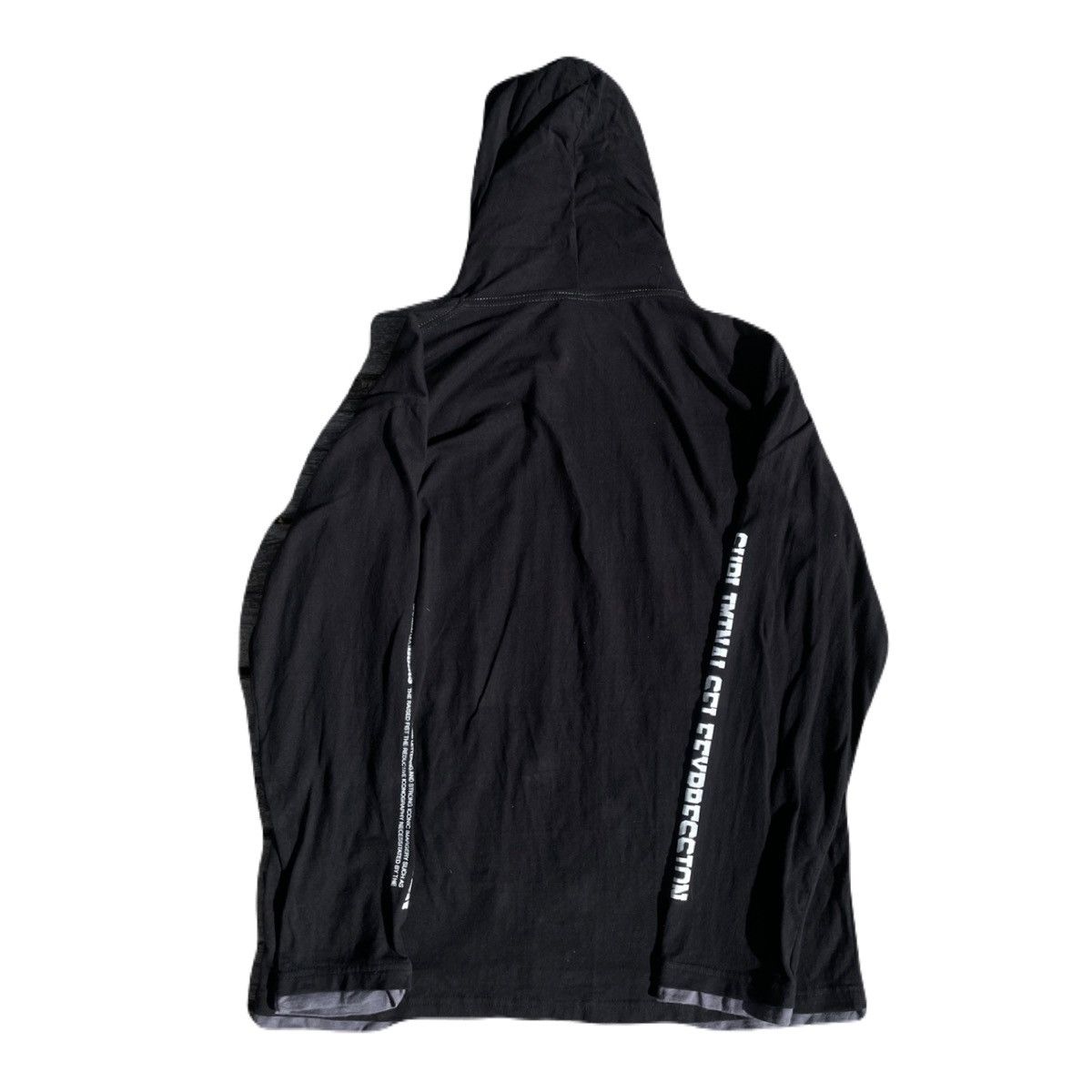 If Six Was Nine 2000s Japanese archive Vkei Layered Poem Lightwight Hoodie Size US M / EU 48-50 / 2 - 4 Thumbnail