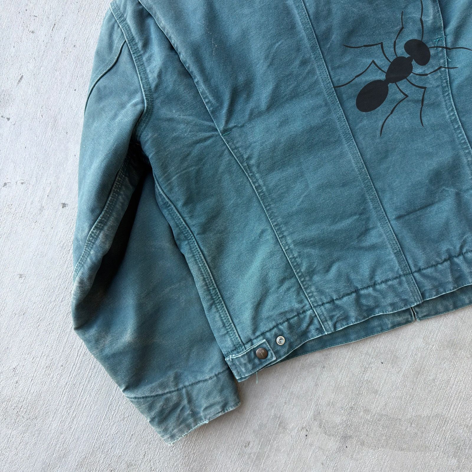 Carhartt × Vintage Carhartt WJ097 DTL green Detroit WOMENS work wear jacket Size US M / EU 48-50 / 2 - 7 Thumbnail