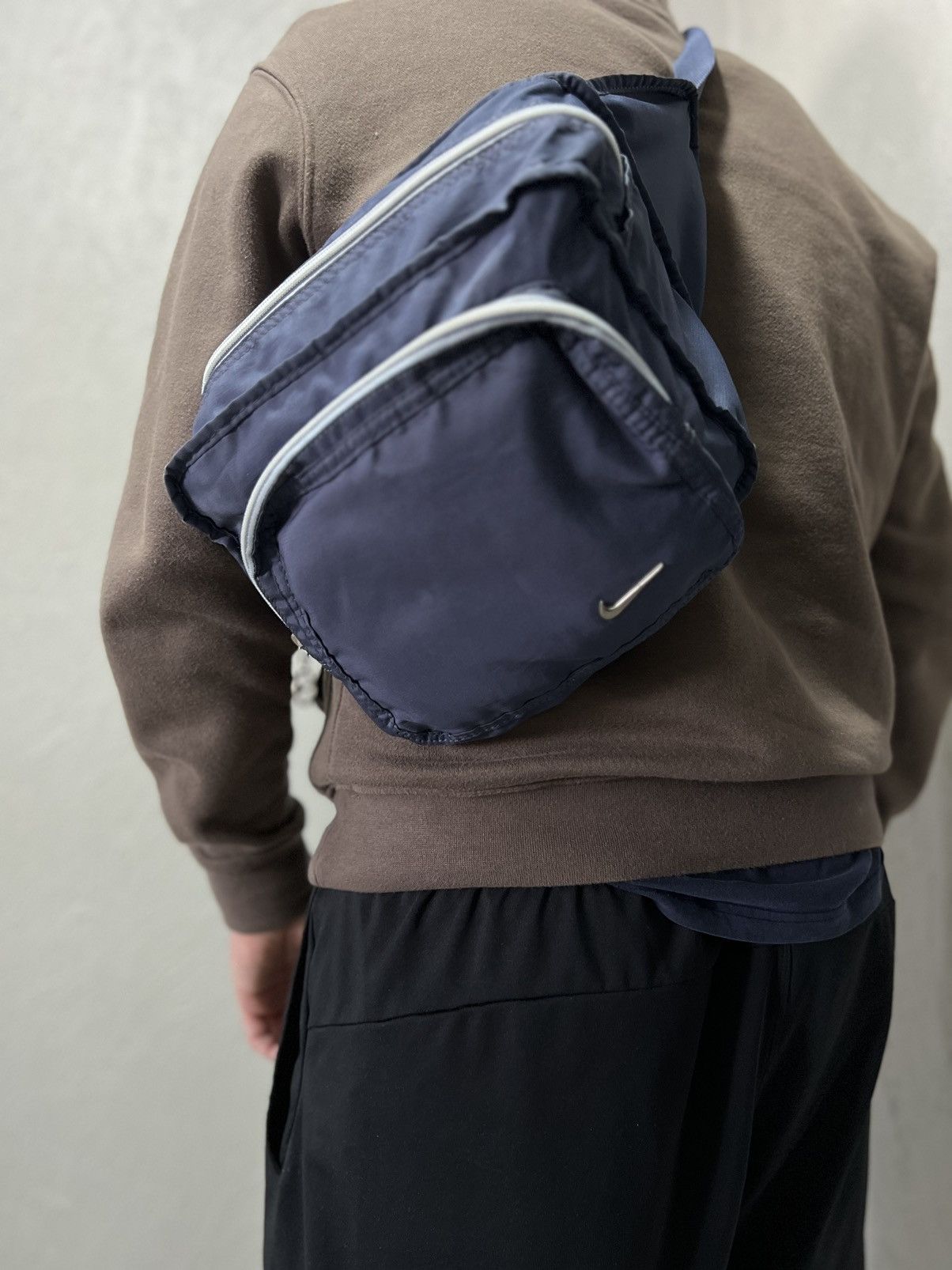 Vintage Nike Vintage Big Messenger Y2K Drill 90s Size ONE SIZE - 3 Thumbnail
