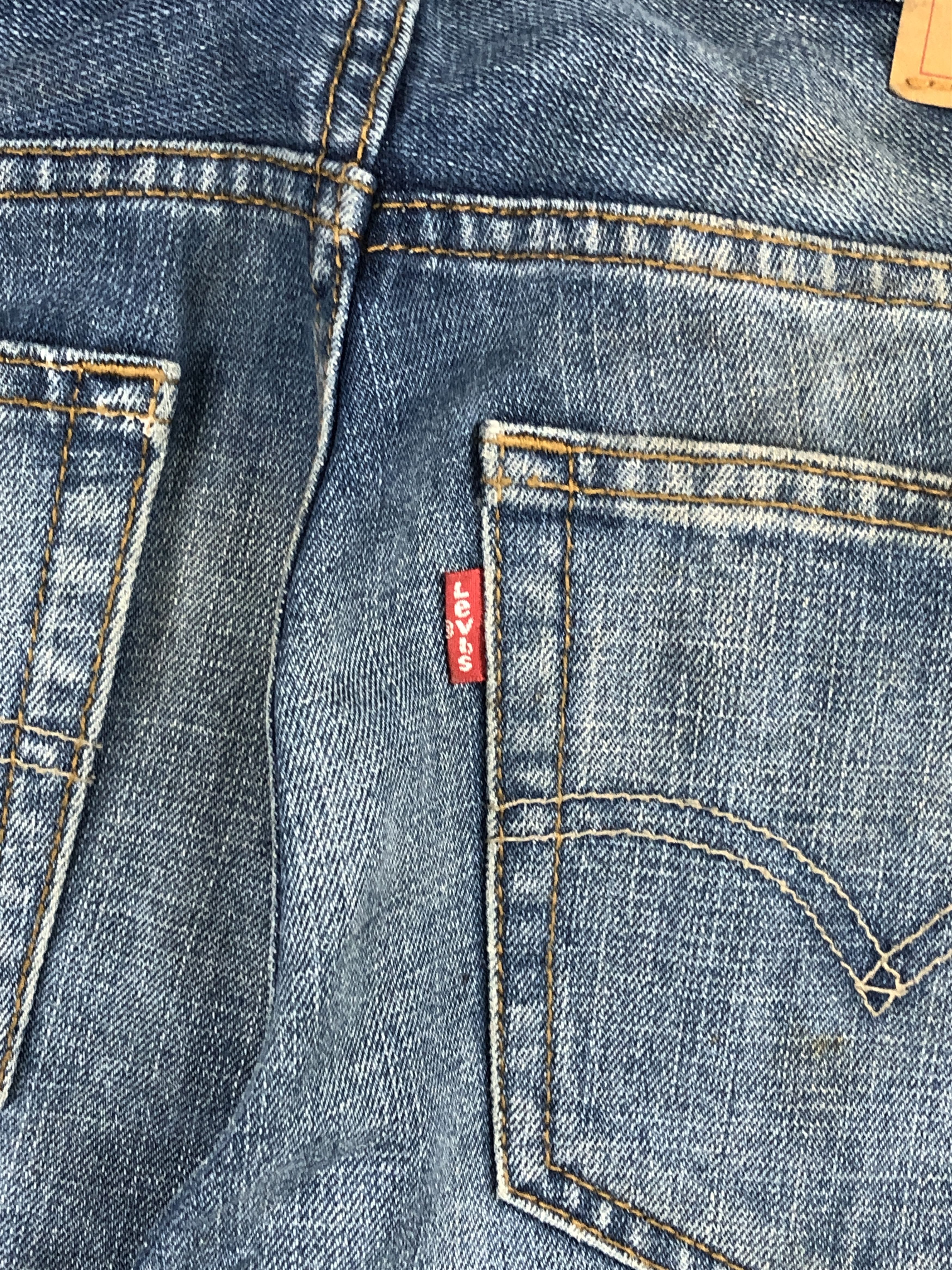 Levi's Painter Vintage Levis 505 Faded Blue Jeans DP2286 Size US 29 - 6 Thumbnail