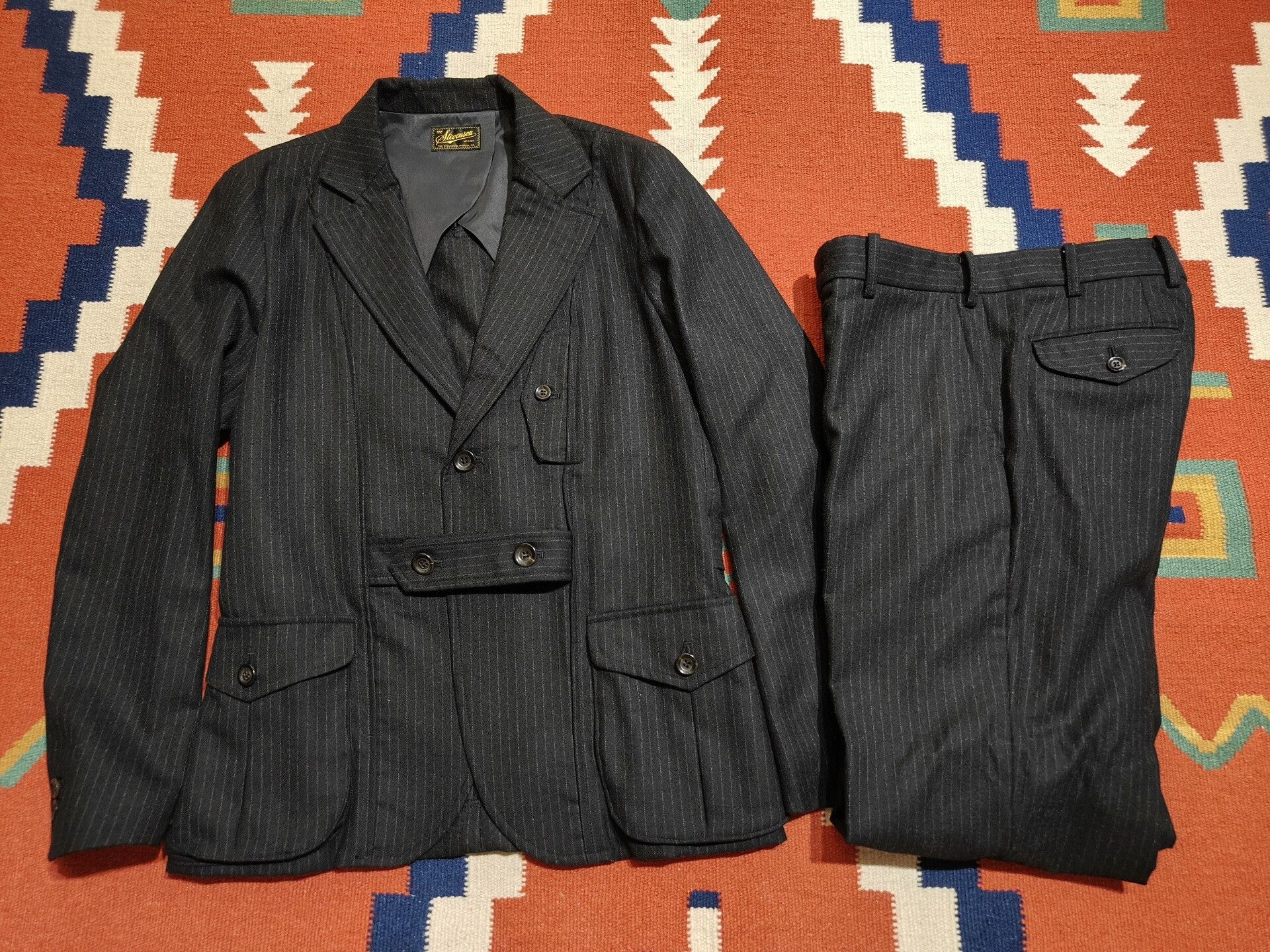 Stevenson Overall Co. Stevenson Men's Vintage Wool Suit Set Size US M / EU 48-50 / 2 - 1 Thumbnail