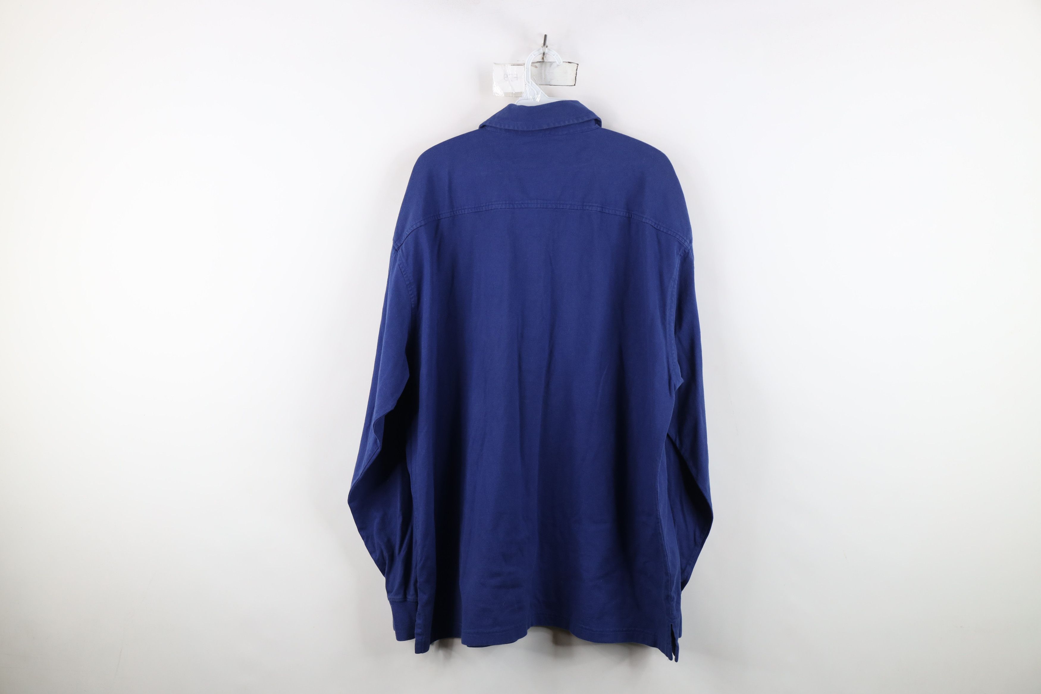 Eddie Bauer Vintage 90s Eddie Bauer Heavyweight Long Sleeve Polo Shirt Size US XL / EU 56 / 4 - 12 Thumbnail