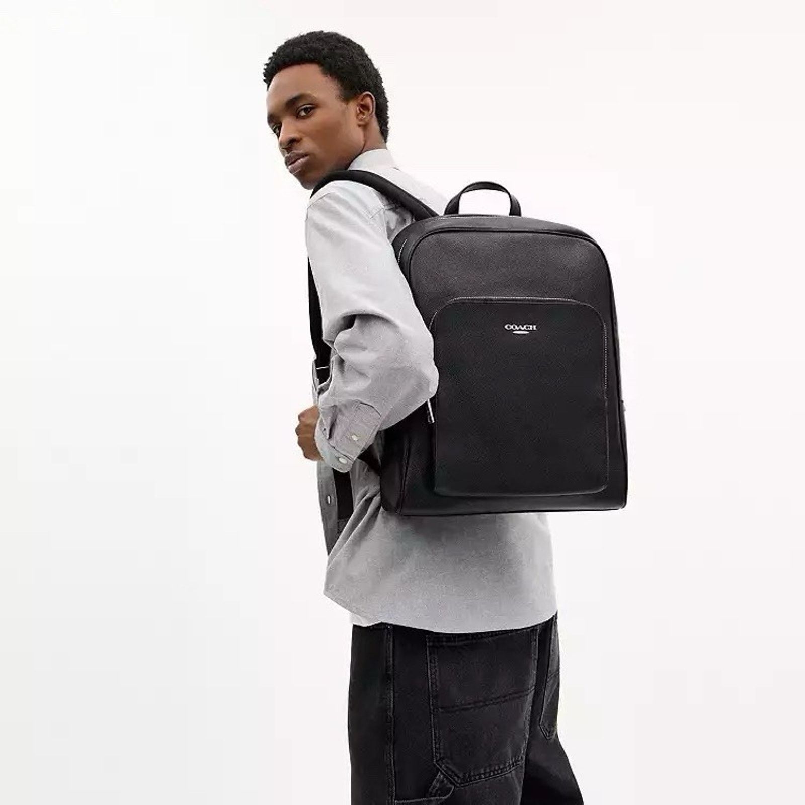 Coach NWT Coach Aiden Backpack Silver Black leather CDY10 Size ONE SIZE - 9 Thumbnail