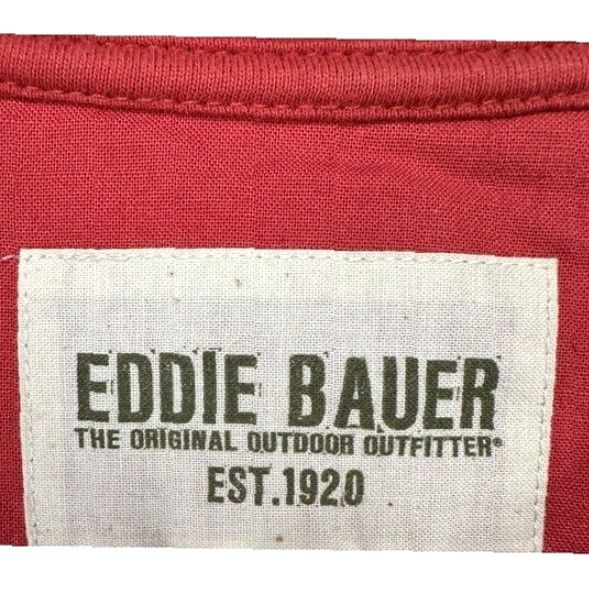 Eddie Bauer Eddie Bauer Shirt Adult 2XL Saltwater Red Henley Jersey Long Sleeve Tee Mens NEW Size US XXL / EU 58 / 5 - 4 Thumbnail