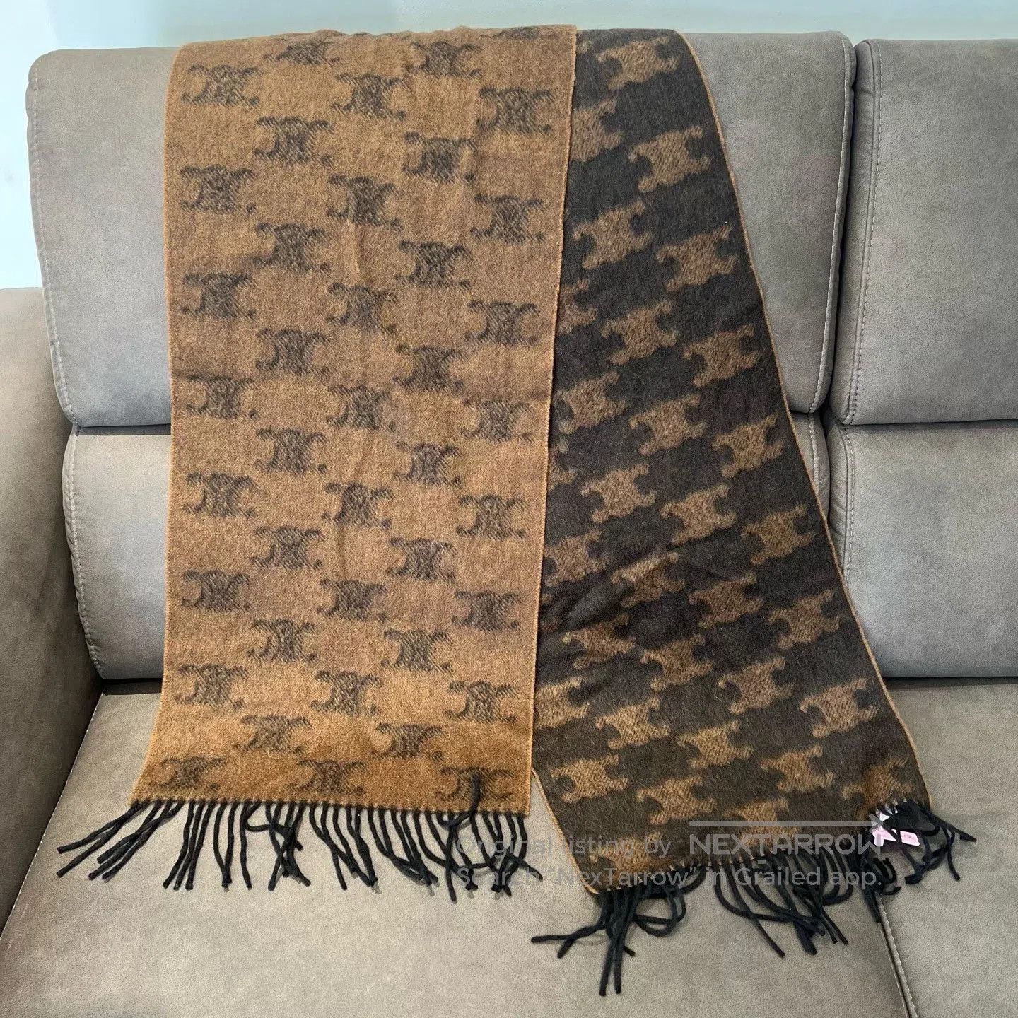 Celine Celine Triomphe Tassel Scarf. Size ONE SIZE - 1 Thumbnail