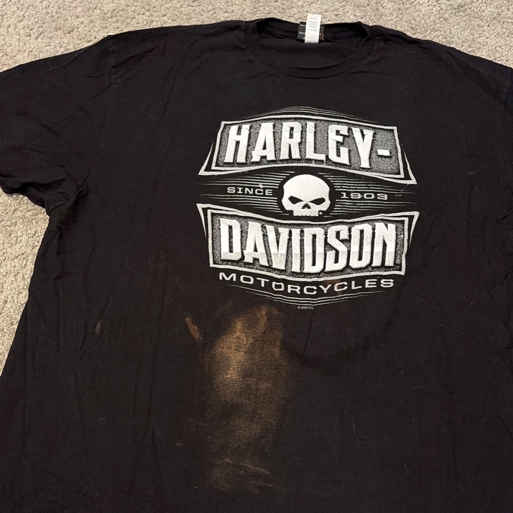 Harley Davidson Harley-Davidson T-Shirt Black 3XL Biker Mens Shirt 2023 Size US XXL / EU 58 / 5 - 3 Thumbnail